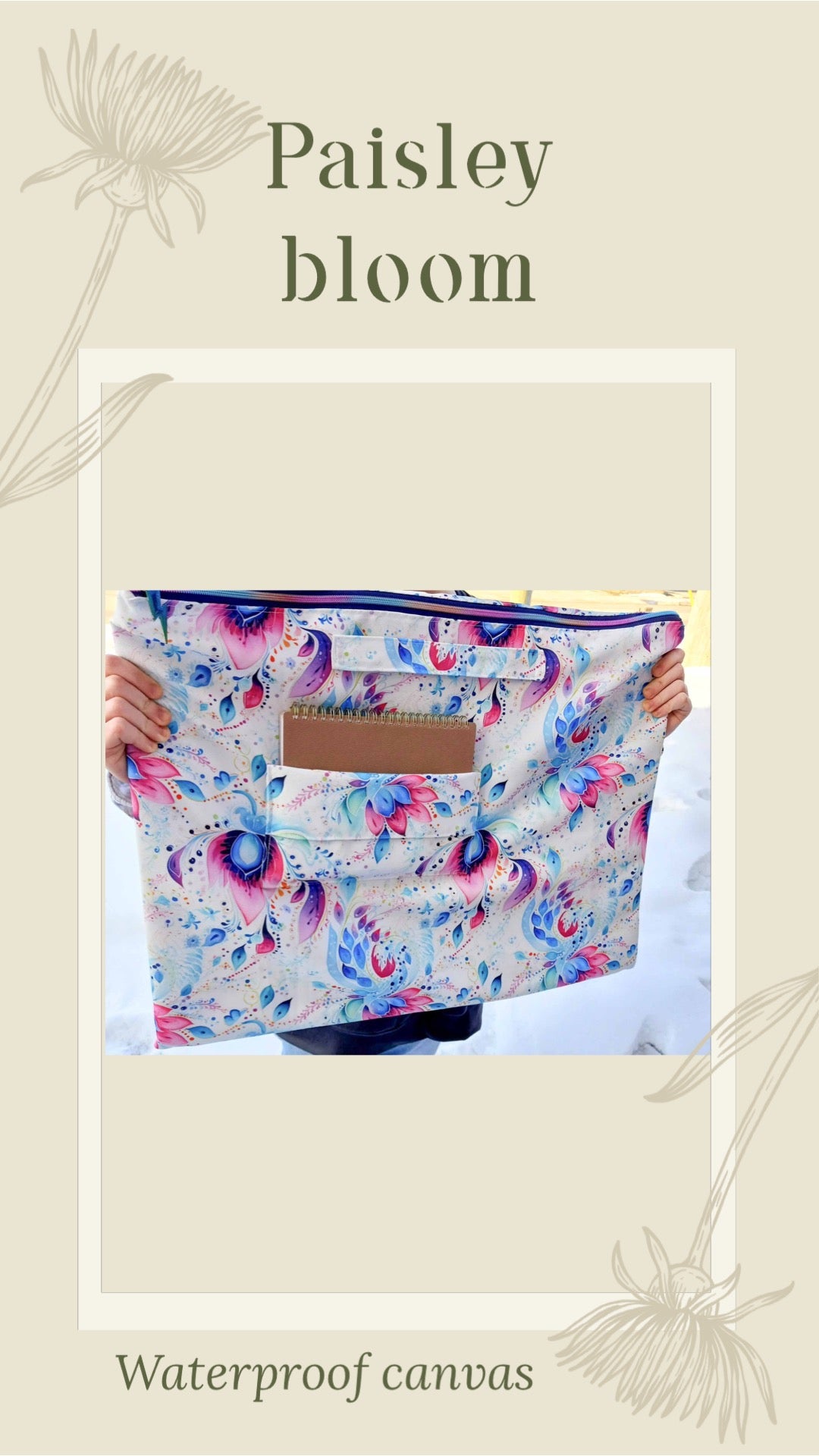 Paisley bloom round 22 retail