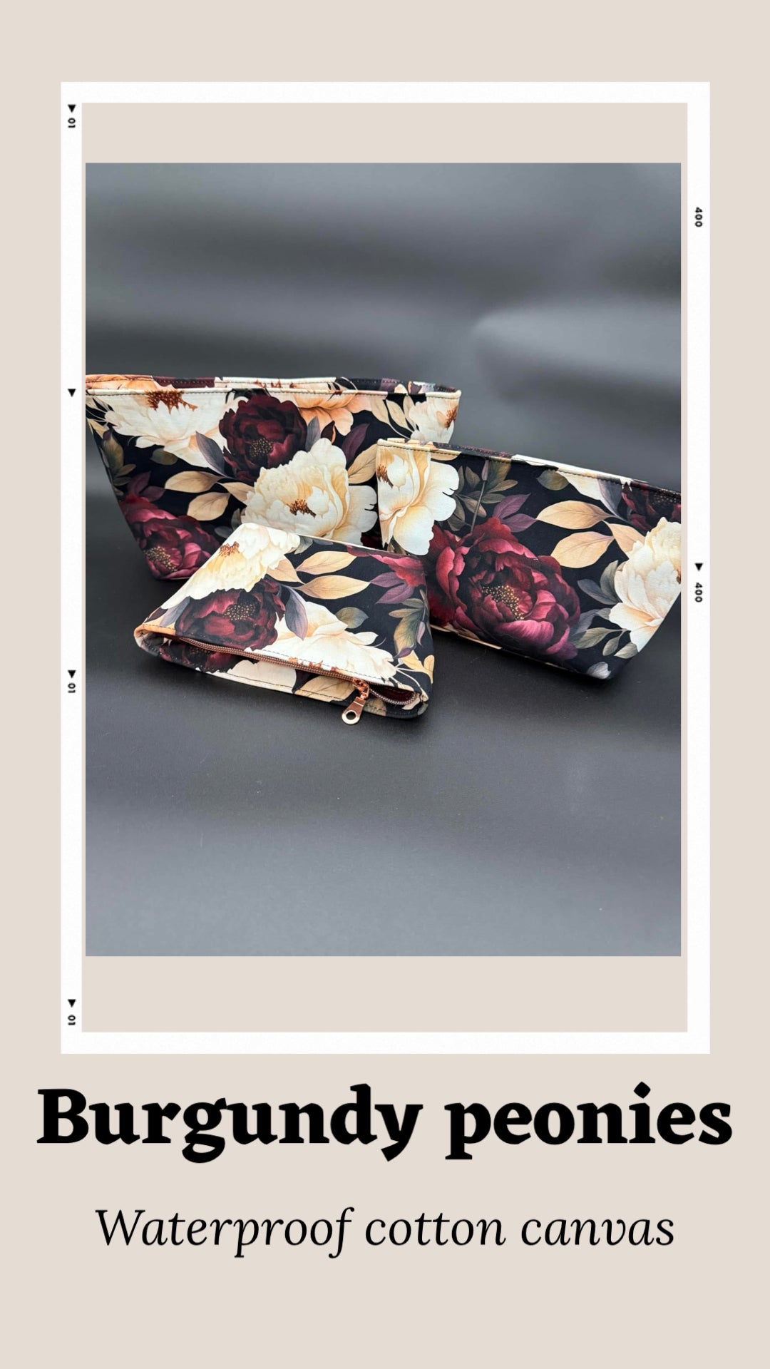 Burgundy peonies preorder round 31