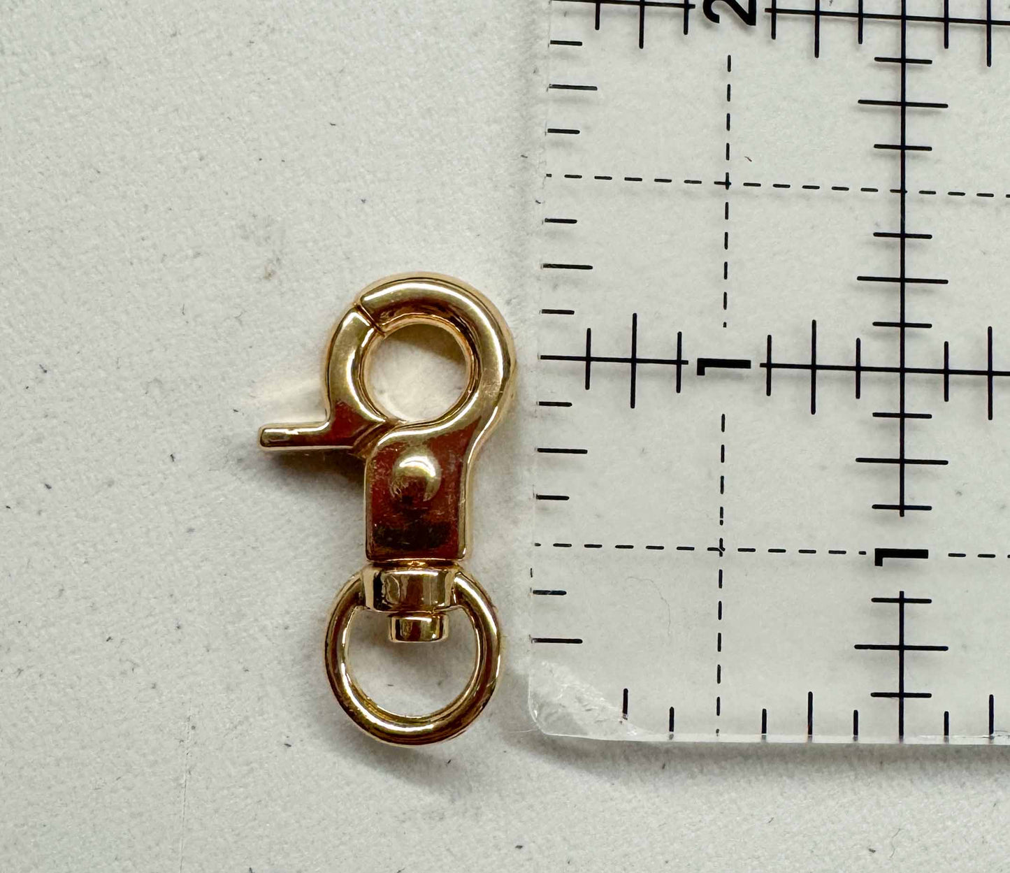 Swivel lobster clasp hook size: 1/4” (6mm)