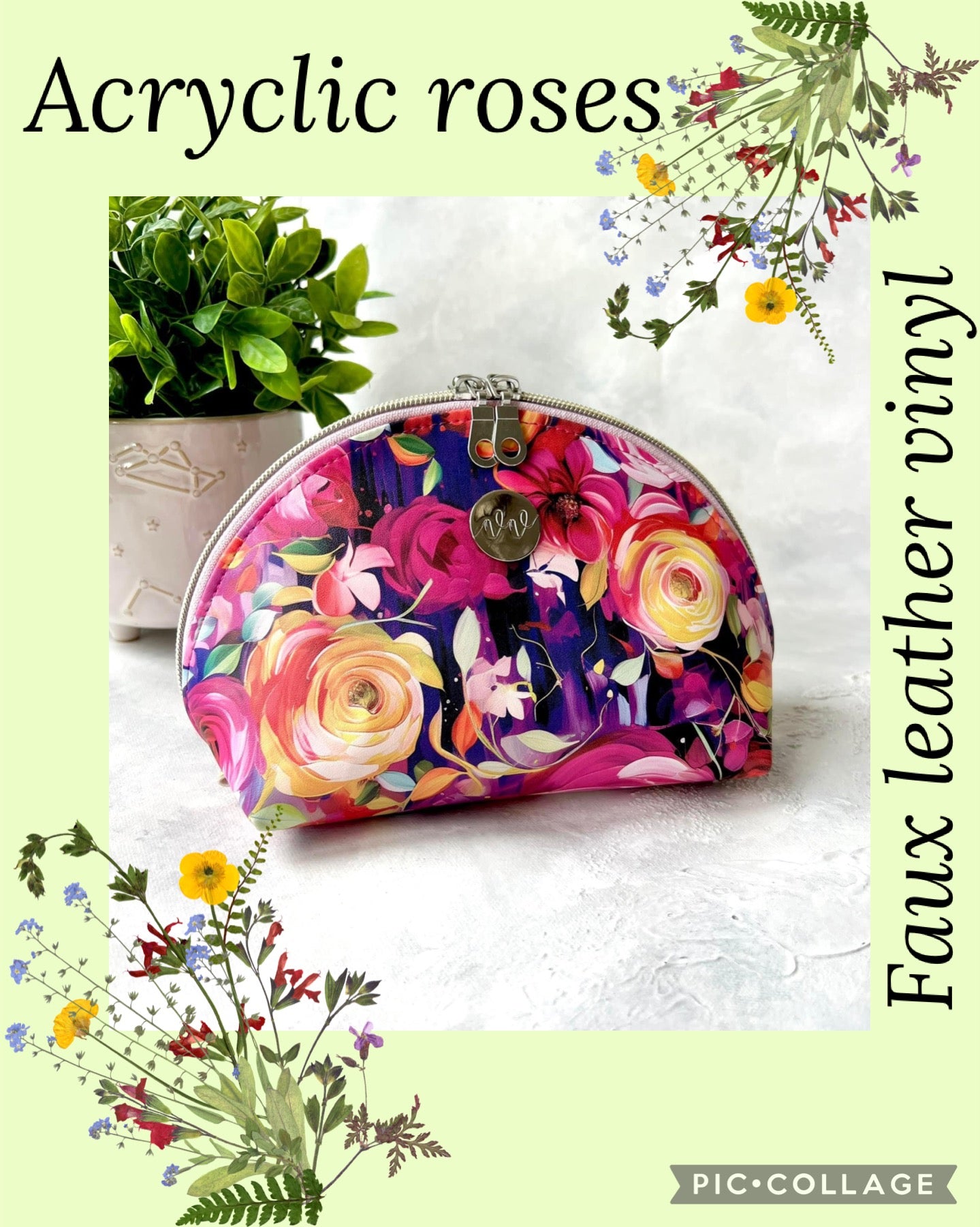 Acrylic roses round 23 retail