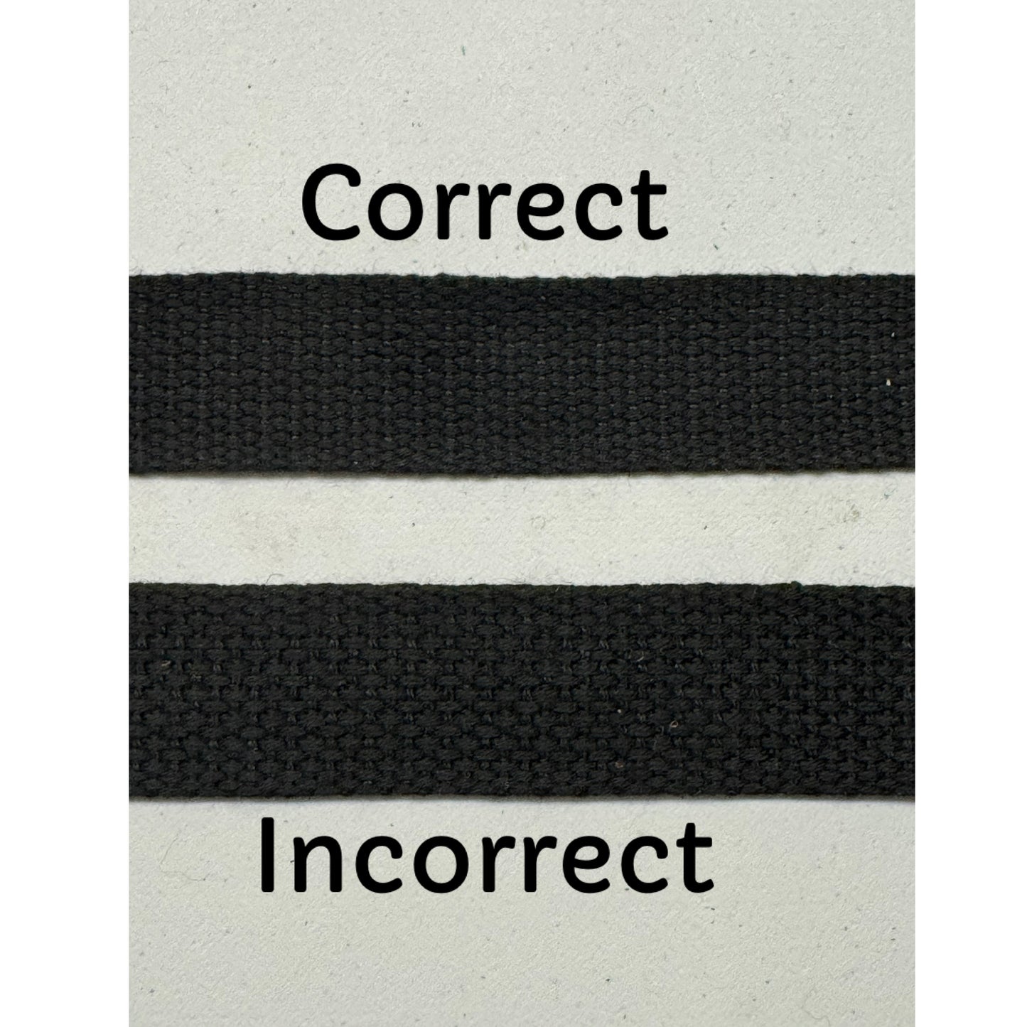 Cotton webbing 1” (25mm) loose weave