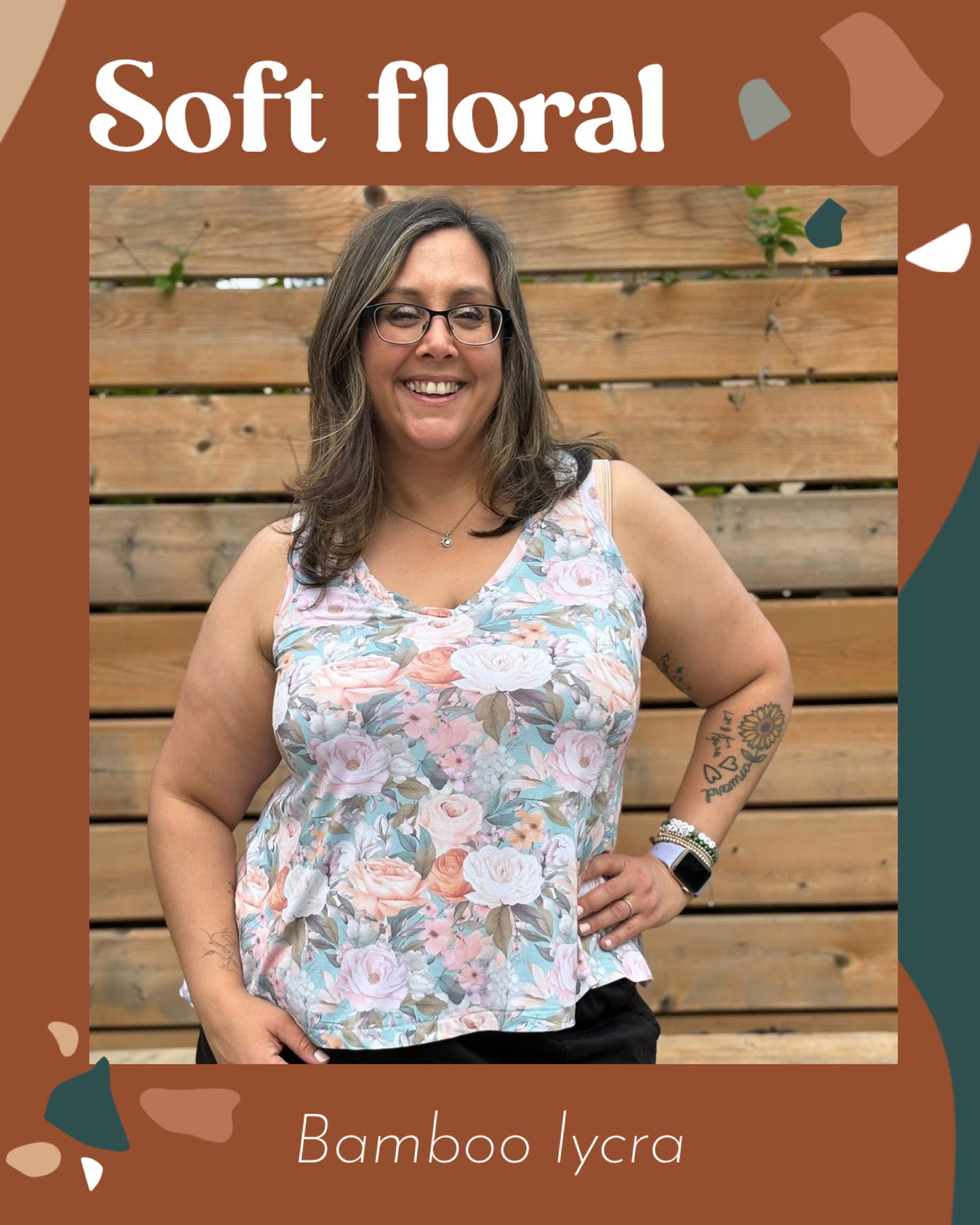 Soft floral round 28 retail