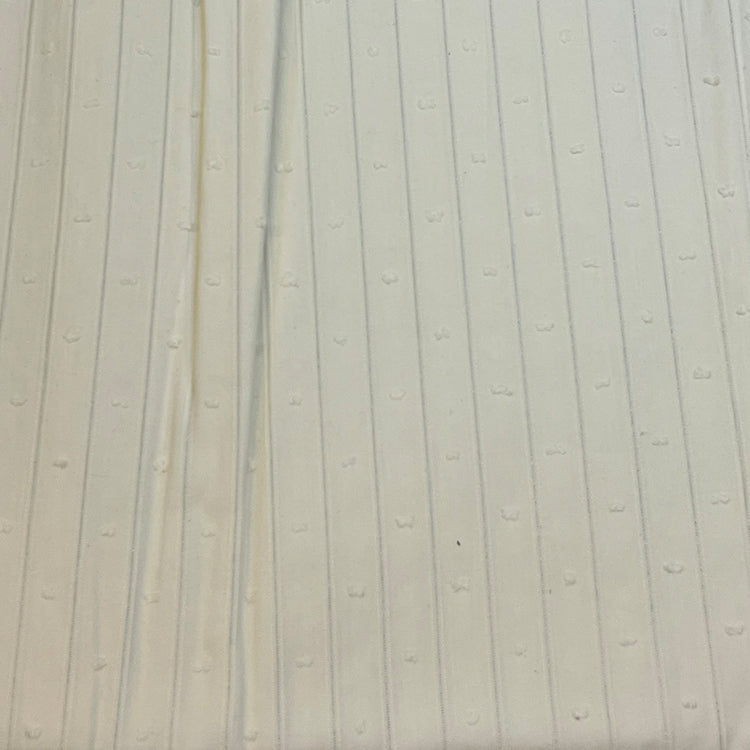 Silver Silk Cut 95% Cotton 5% Polyblend 3D dots Cloth - 147cm Width