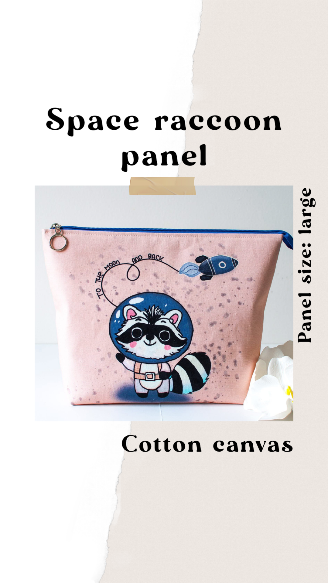 Space raccoon panel round 25 retail