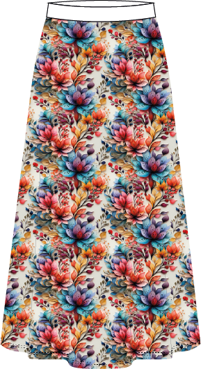 Colourful floral round 23 retail