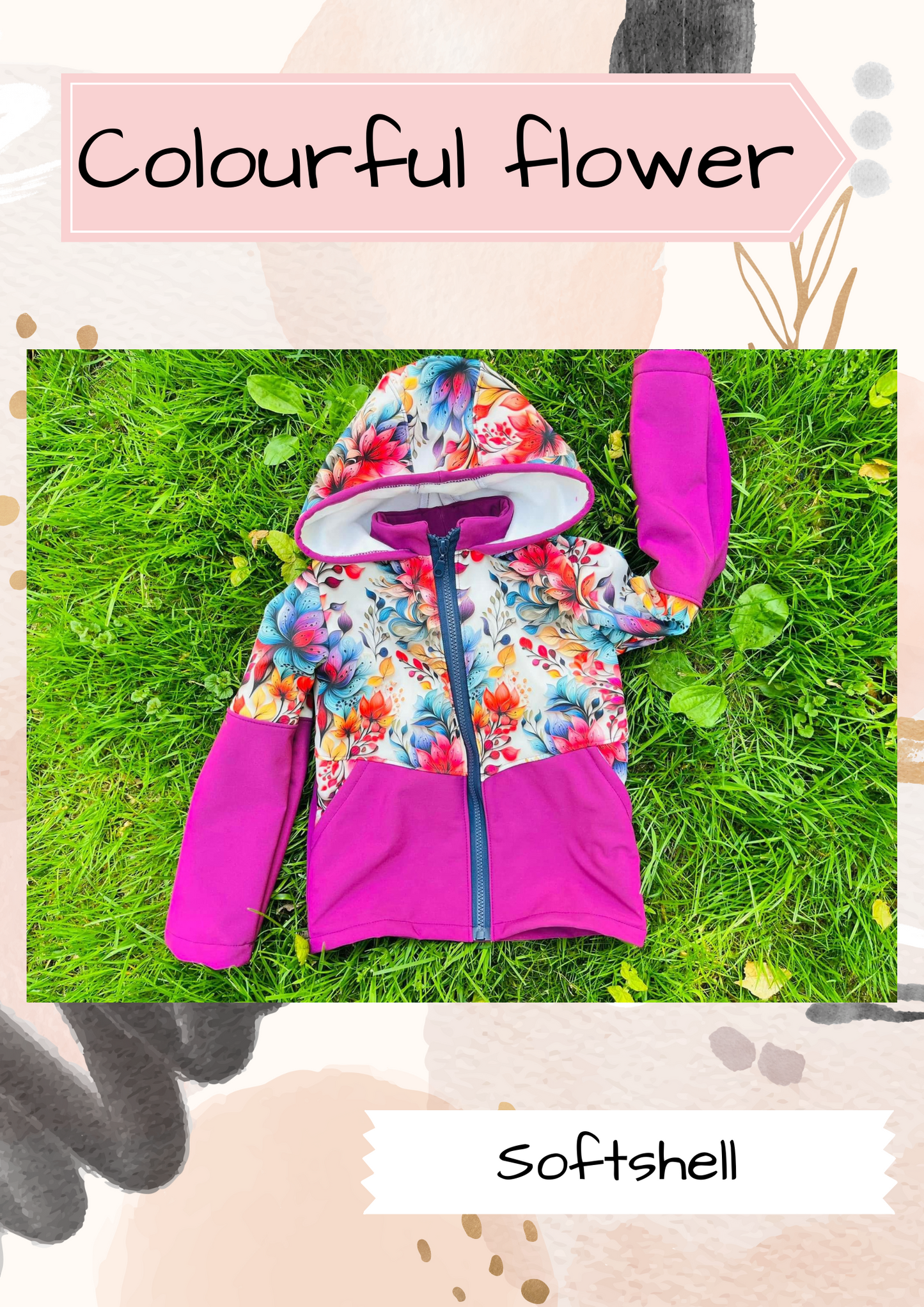 Colourful floral round 23 retail