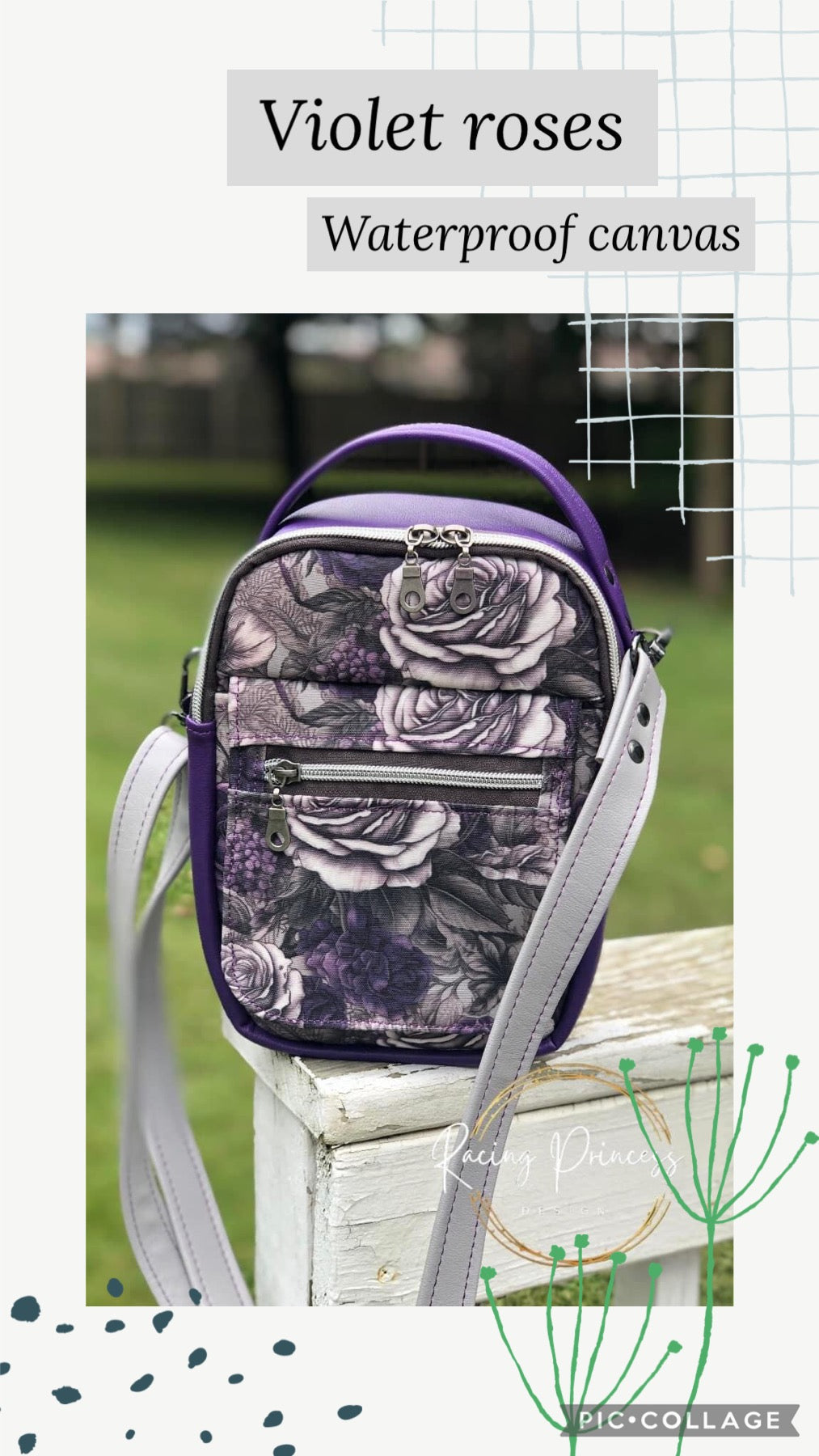 Violet roses preorder round 30.5