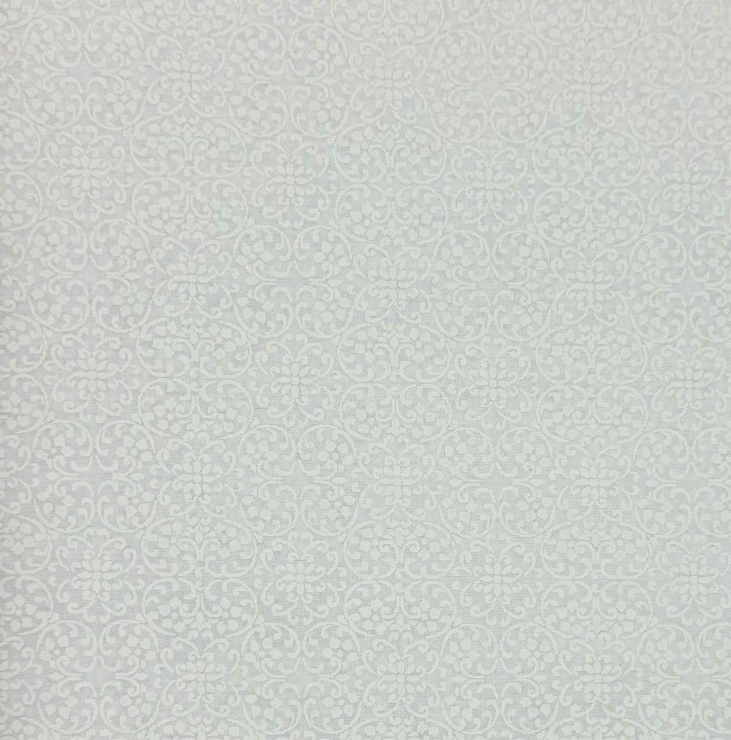 White floral on white