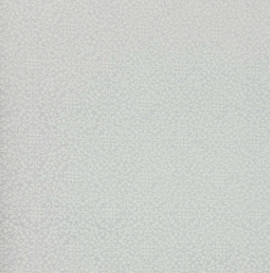 White floral on white