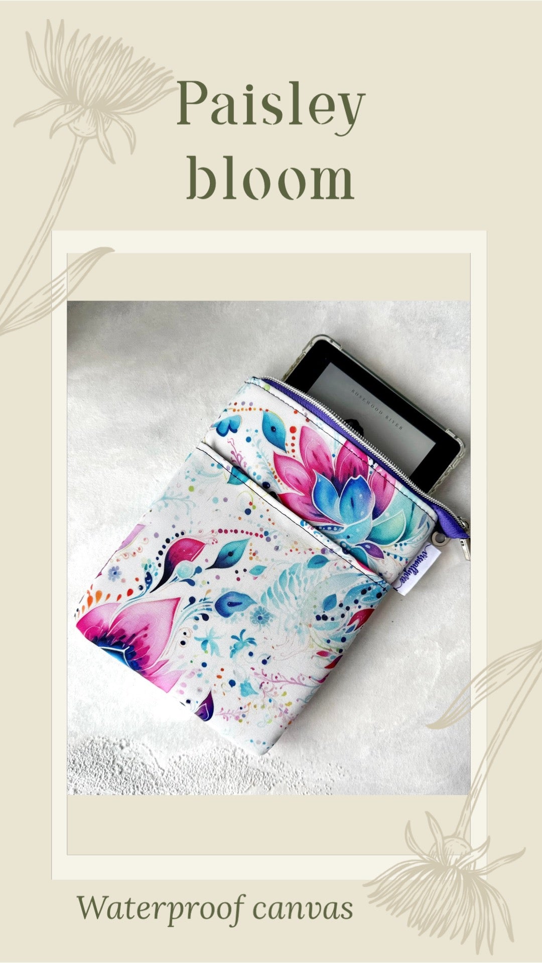Paisley bloom round 22 retail