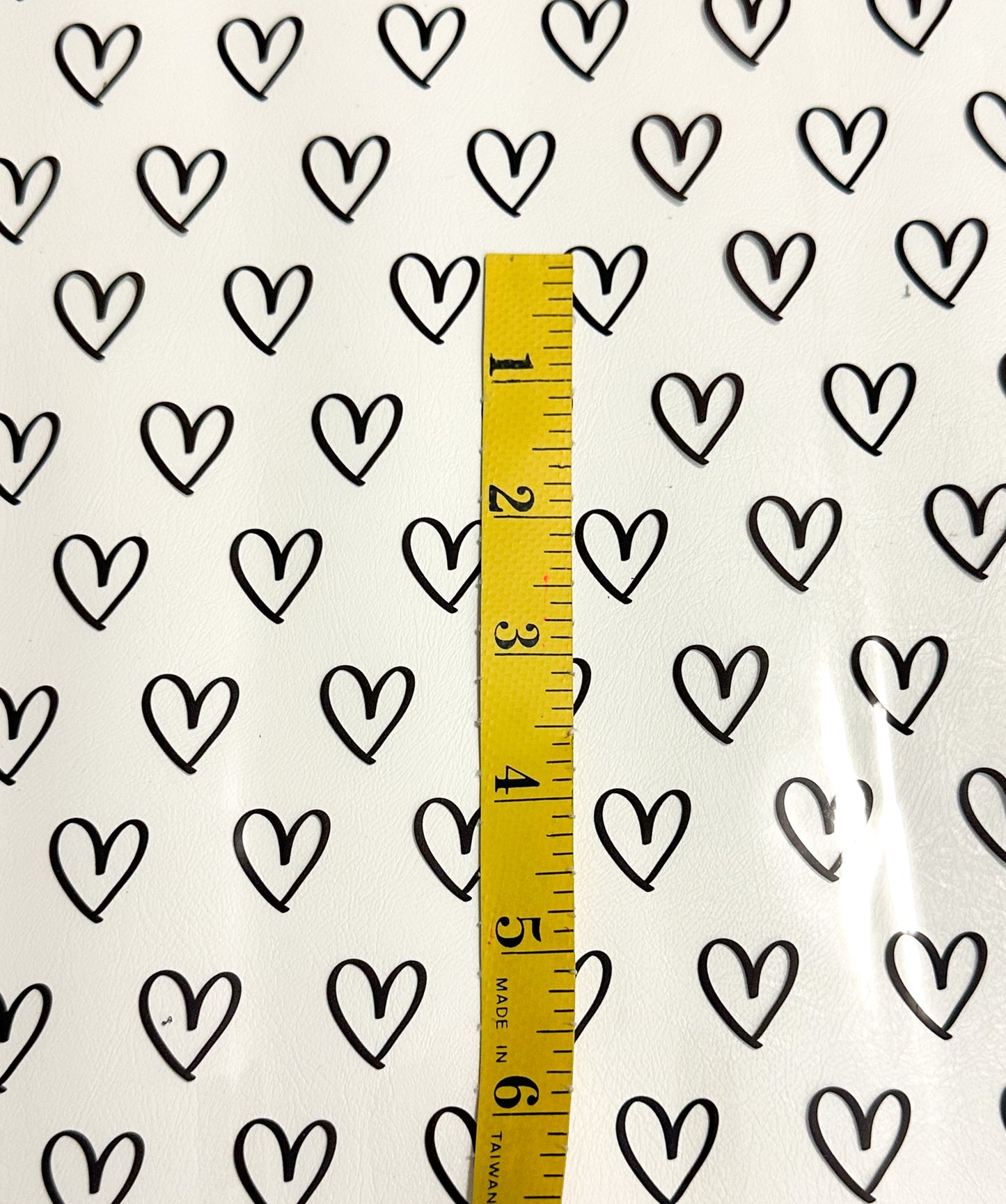 Hearts clear jelly vinyl
