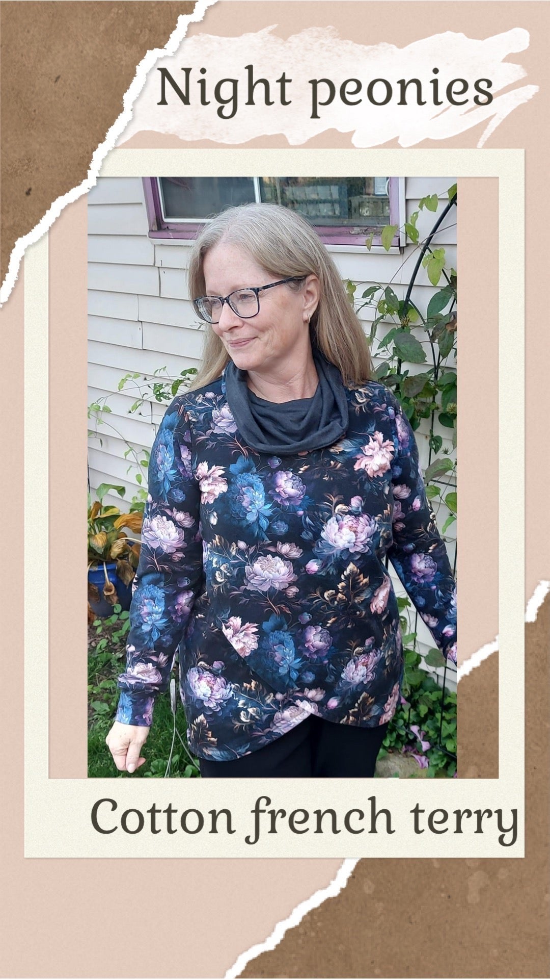 Night peonies preorder round 30.5