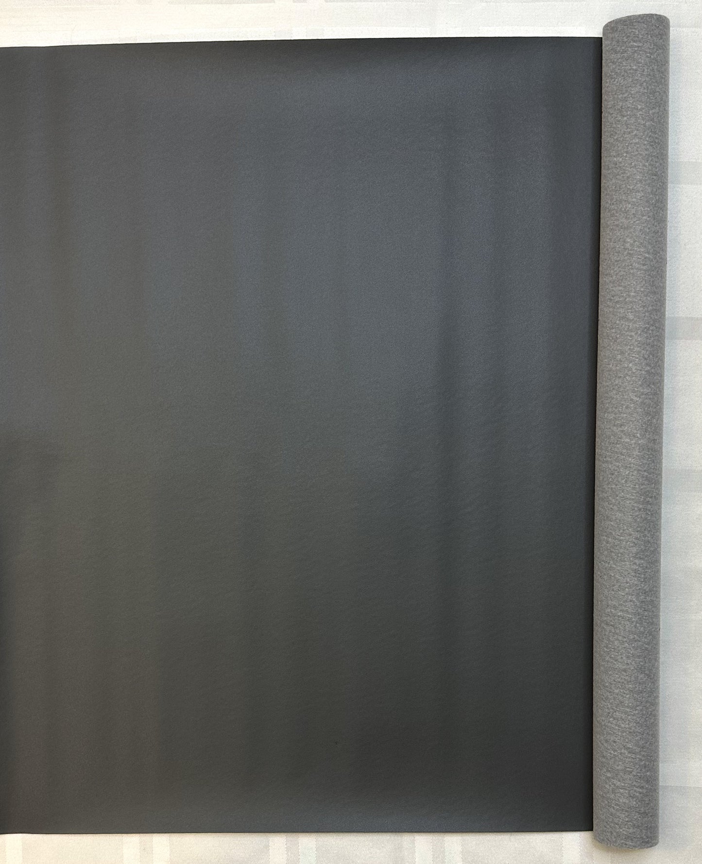 Dark grey faux leather vinyl