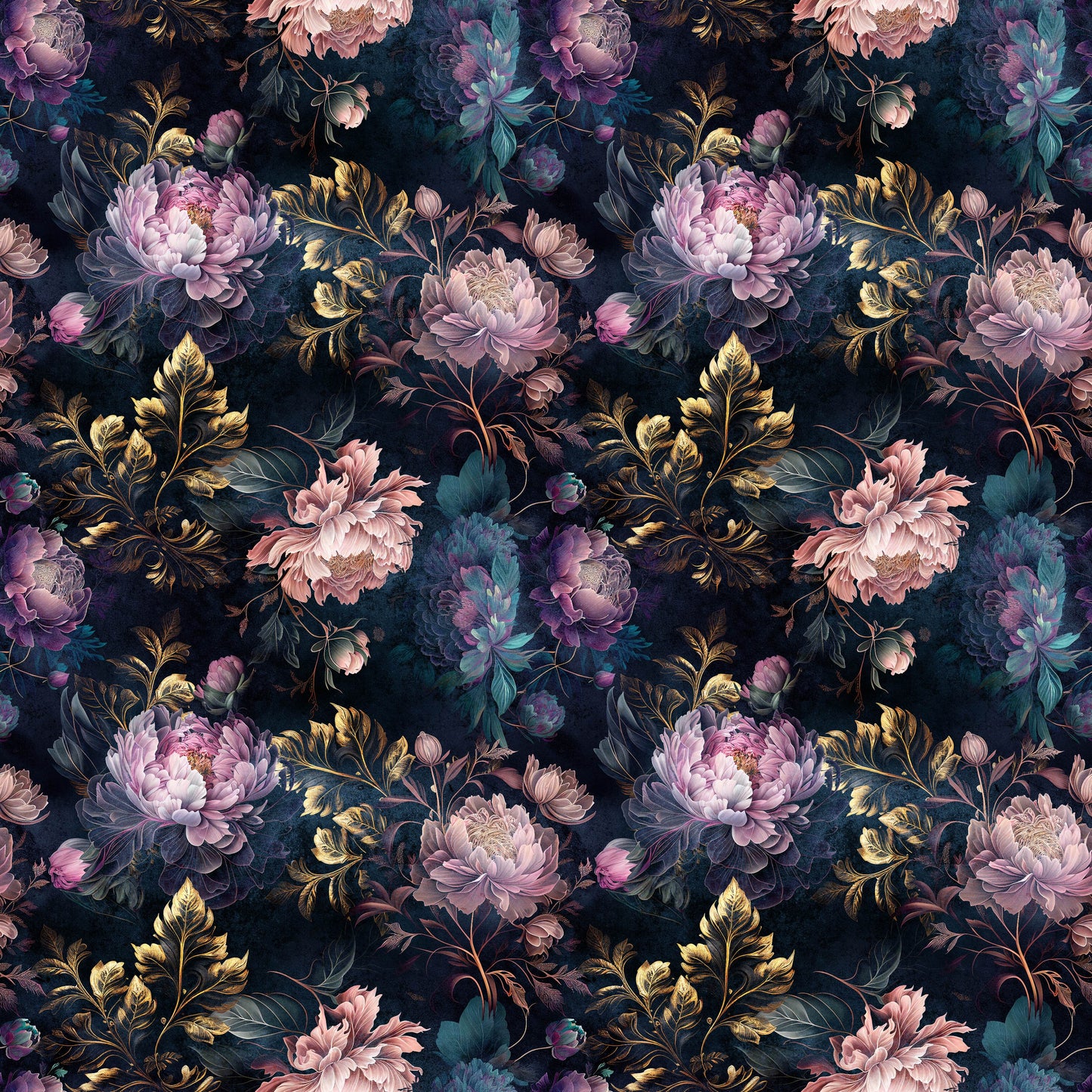 Night peonies preorder round 30.5
