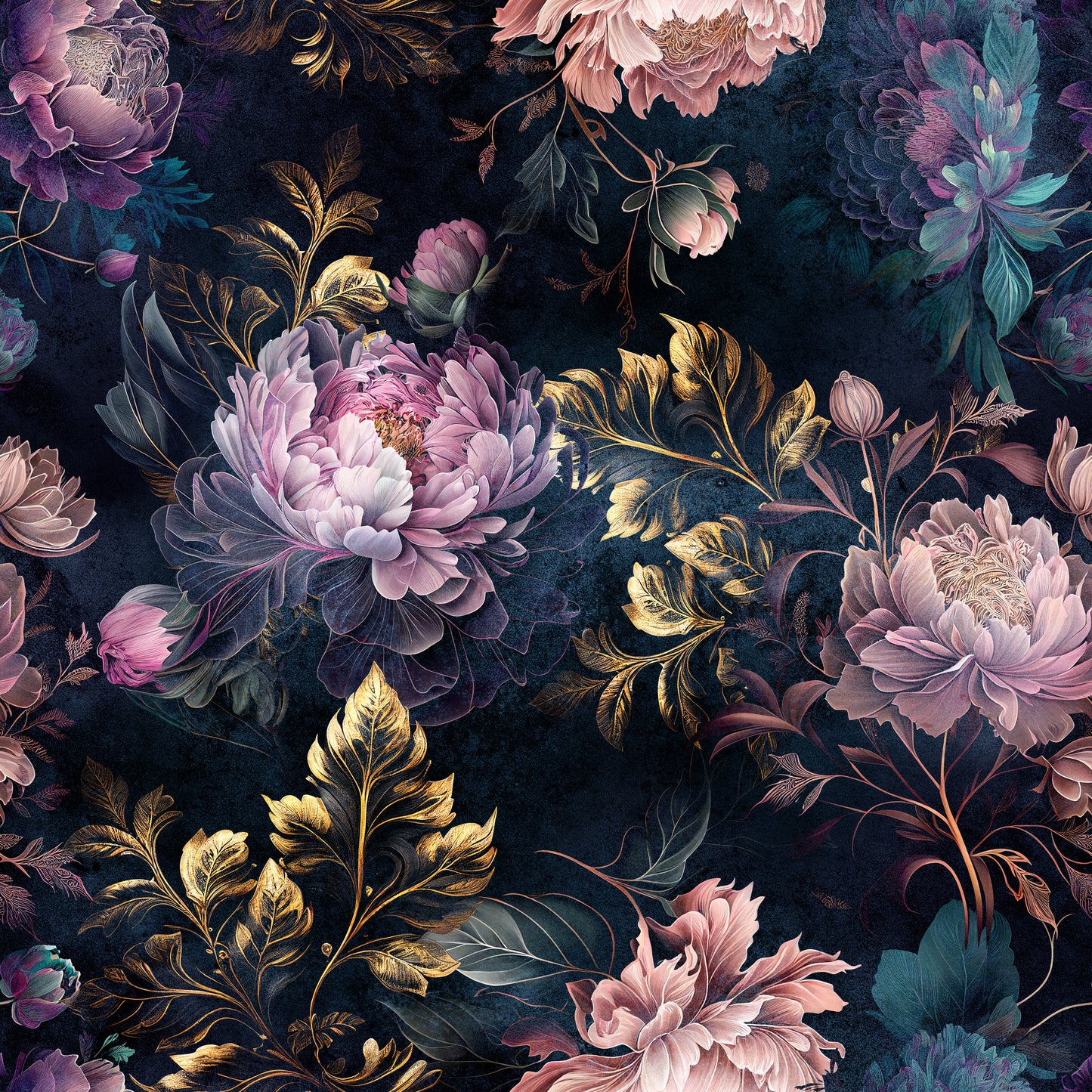 Night peonies preorder round 30.5