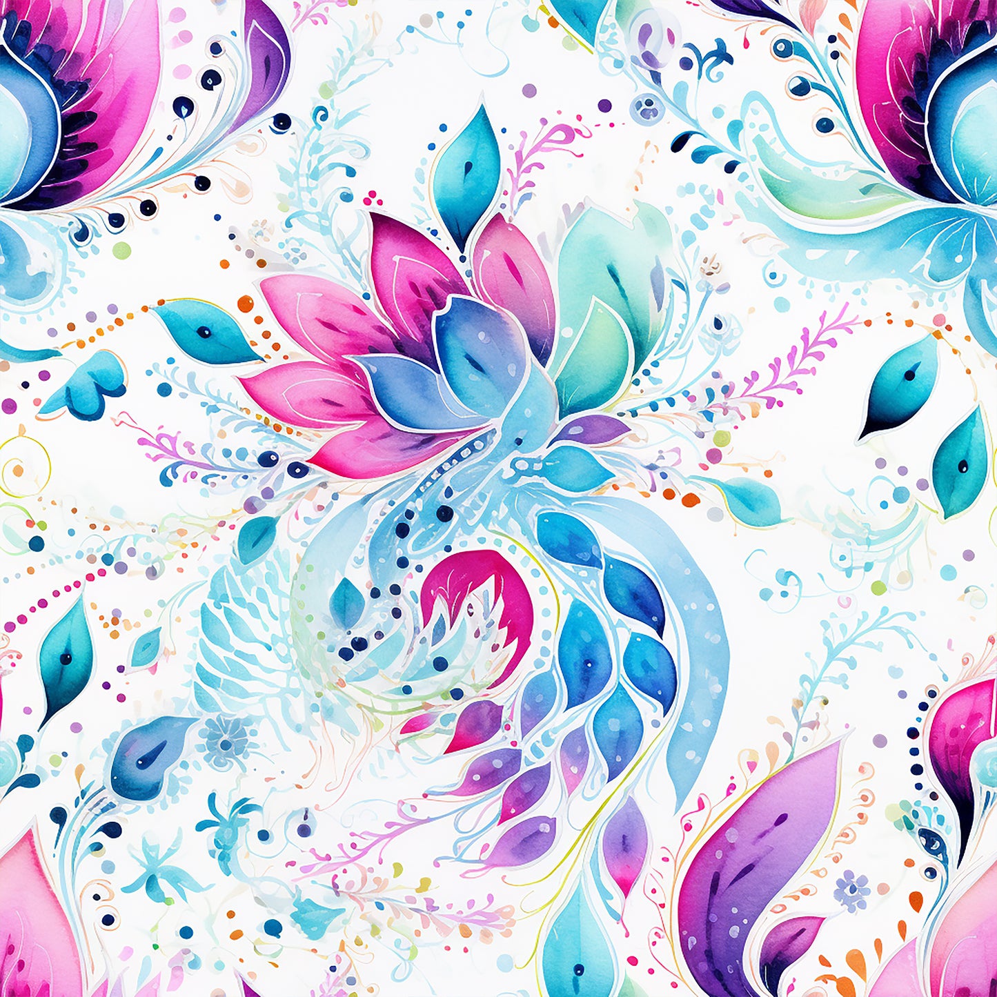 Paisley bloom round 22 retail