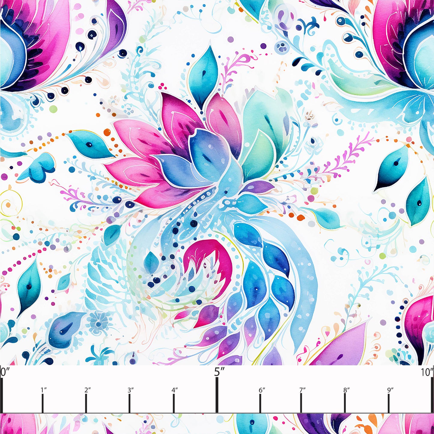 Paisley bloom round 22 retail