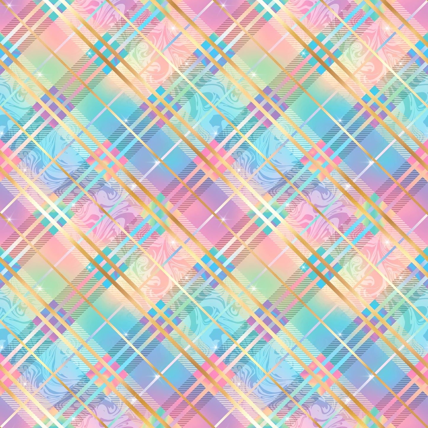 Rainbow plaid round 25 retail