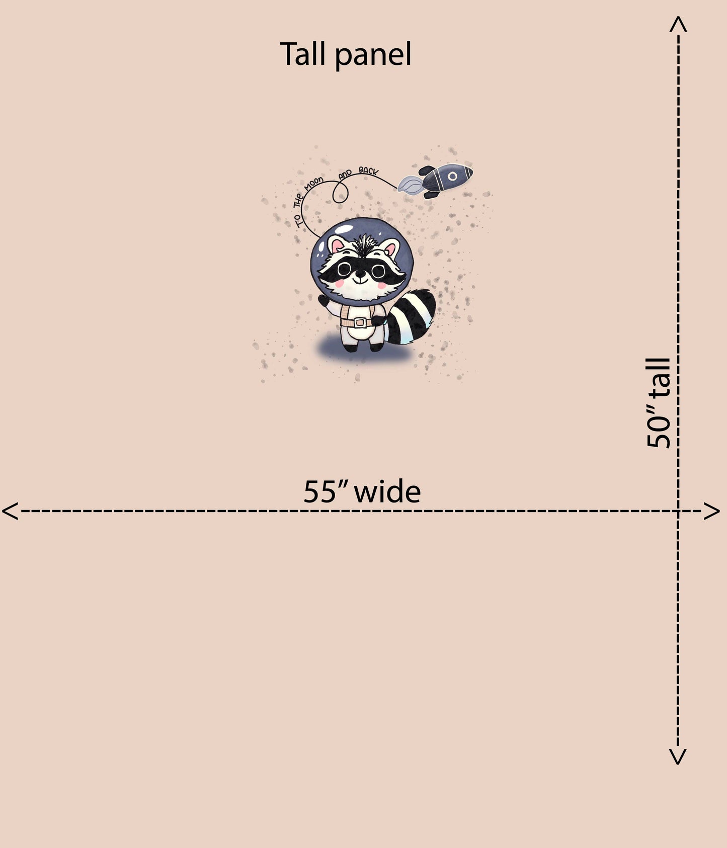 Space raccoon panel round 25 retail