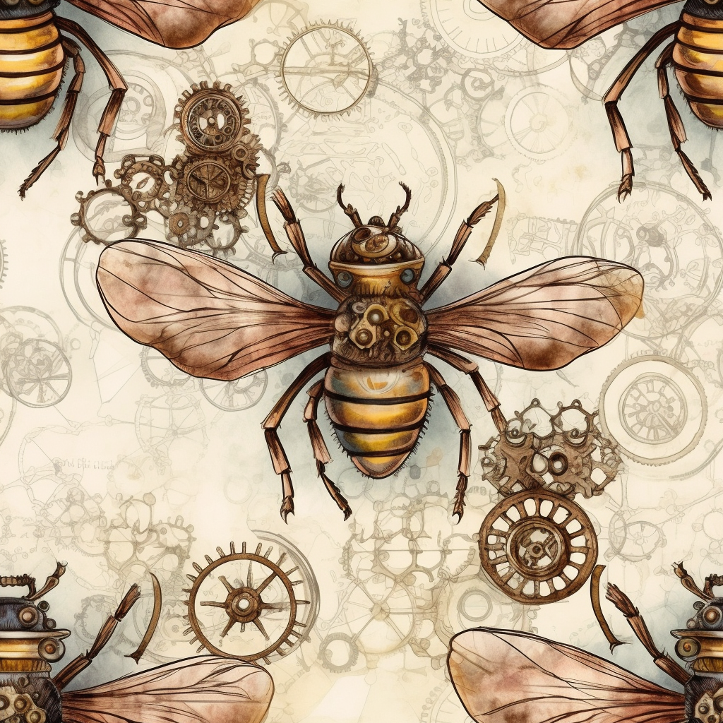 Steampunk bees preorder round 30.5