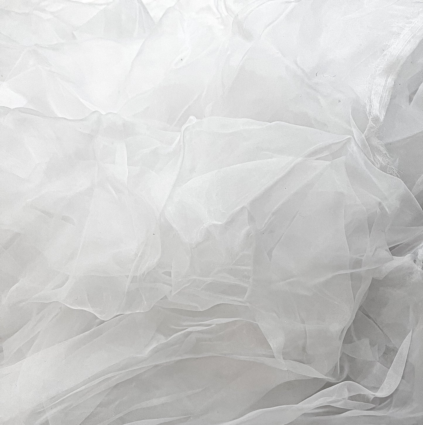 Clearance -sheer white organza-yardage