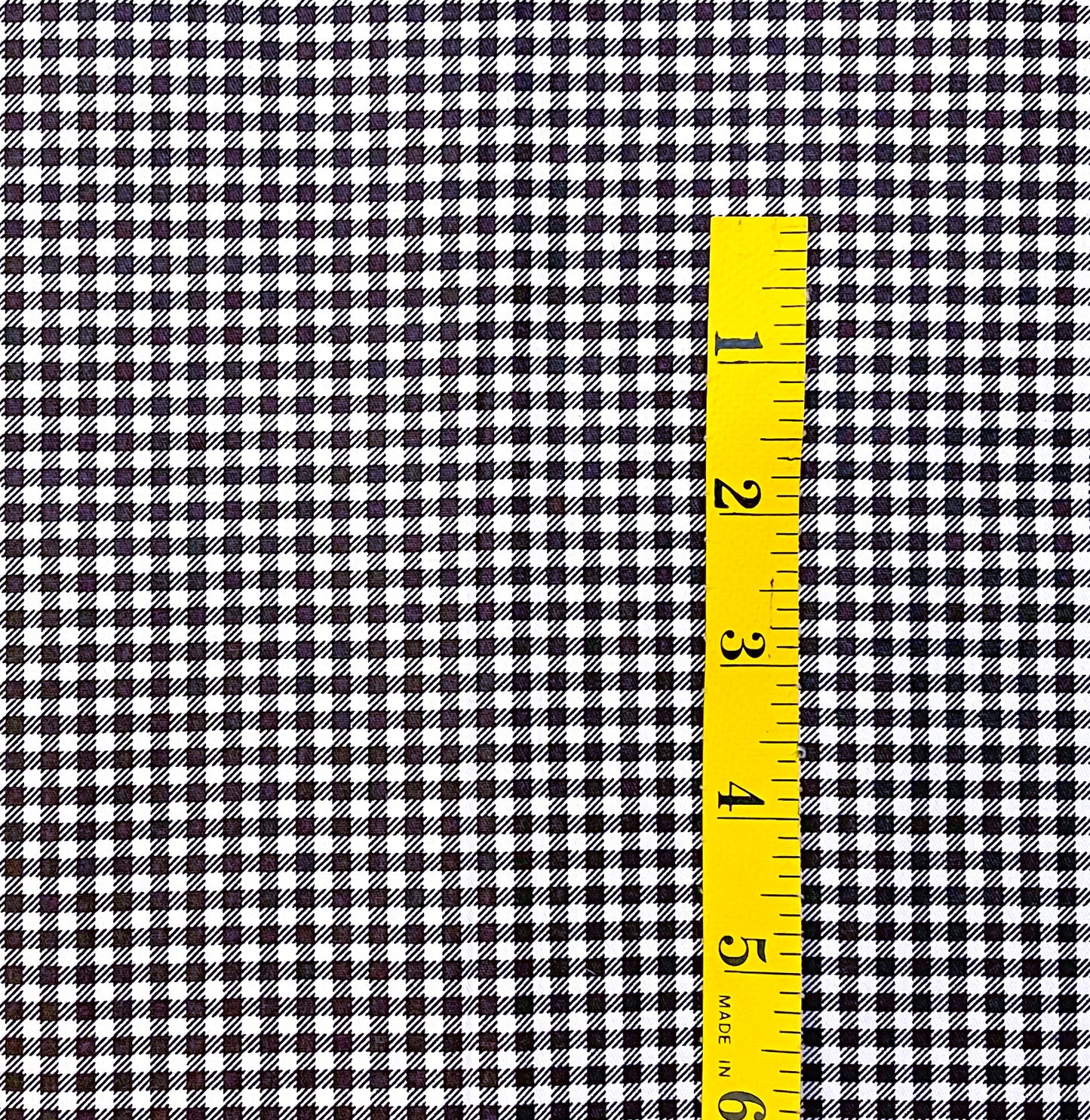 Black gingham