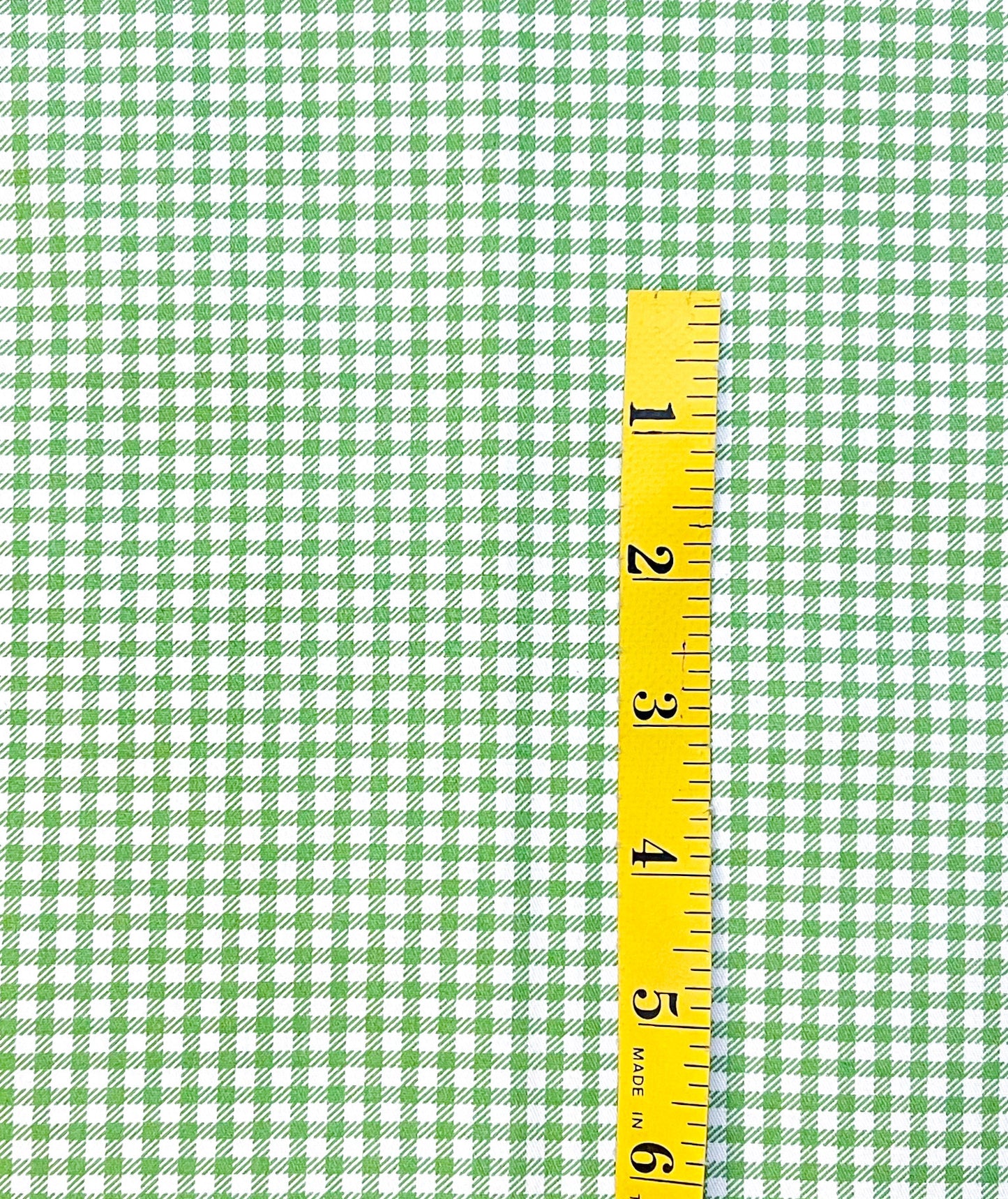 Green gingham