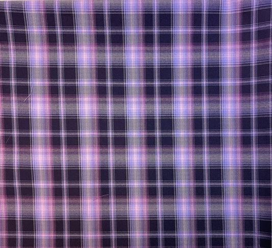 Plaid-purple and navy