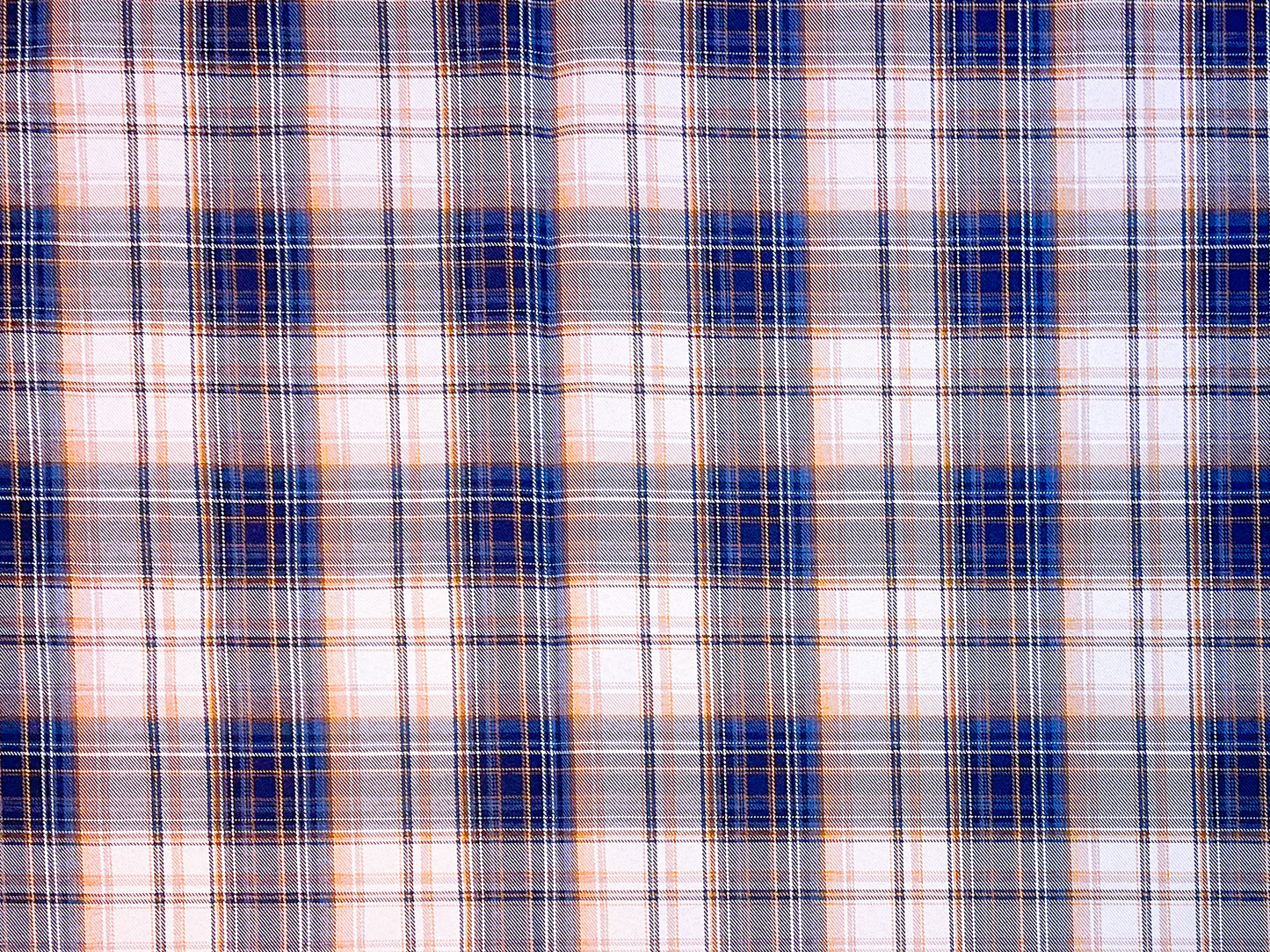 Plaid-navy and tan