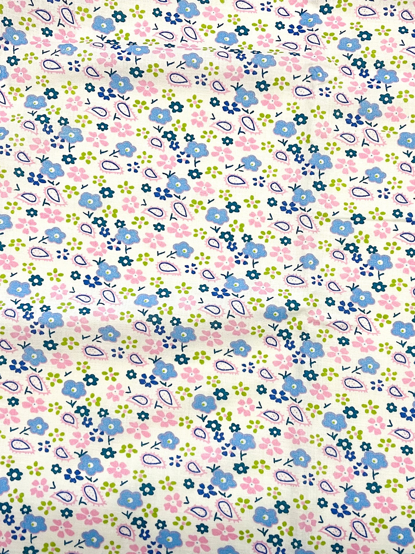 Blue floral blender precut bundle