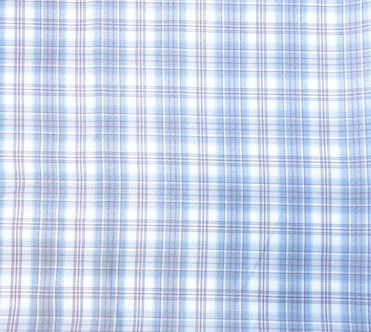Plaid-light blue and pink