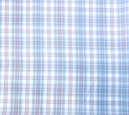 Plaid-light blue and pink