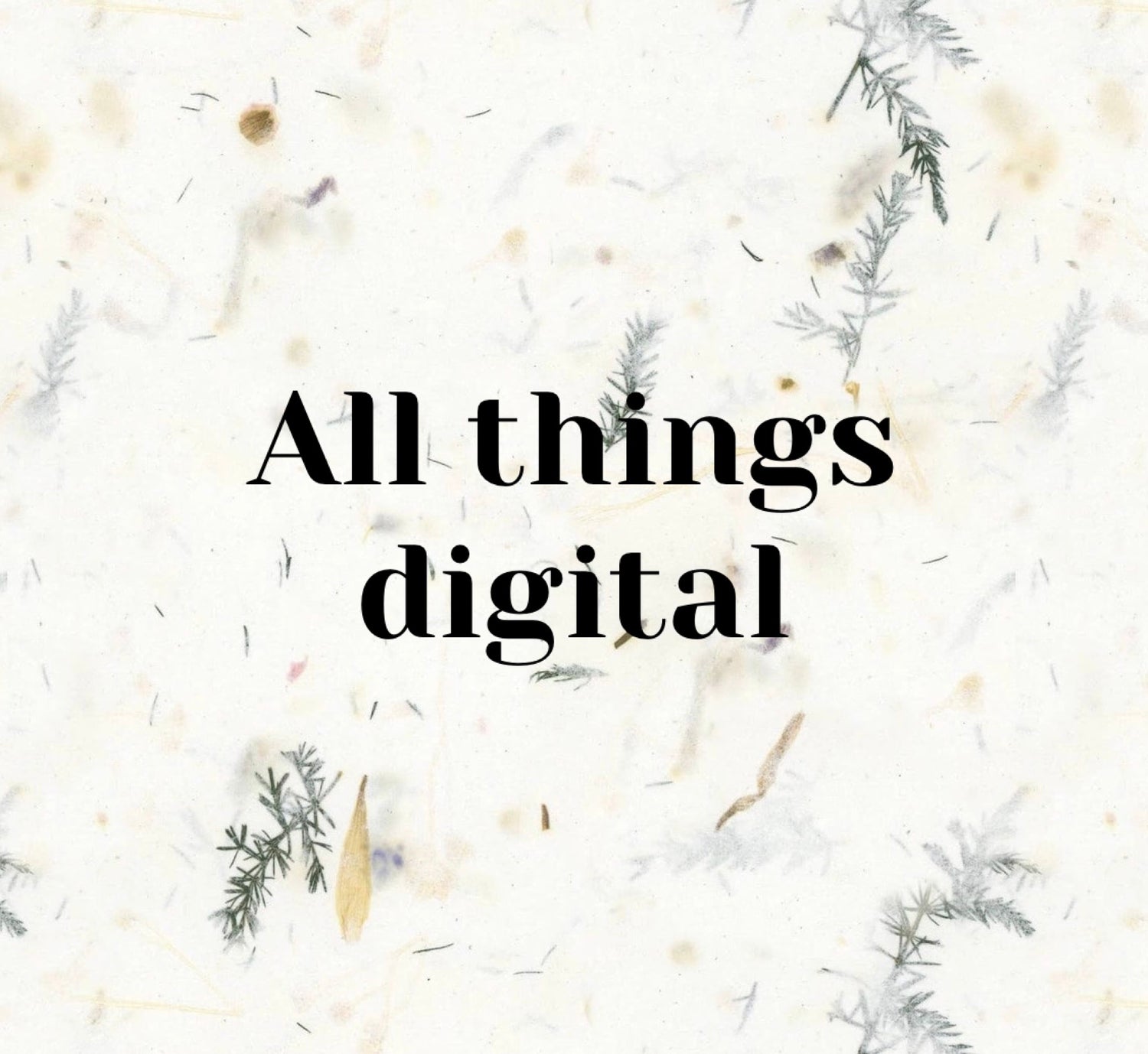 Digital patterns and gift certificates
