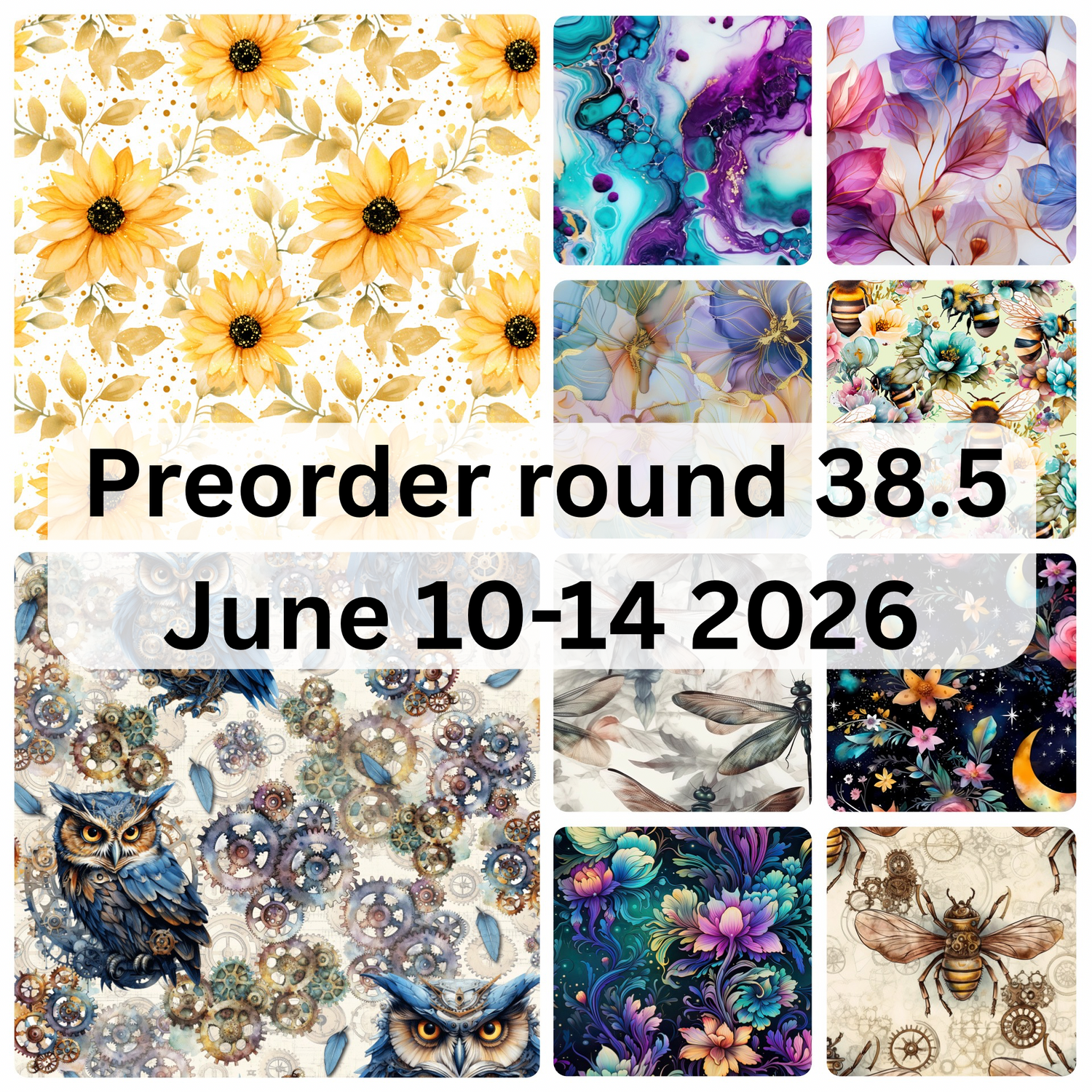 Preorder round 38.5 June 10-14 2026