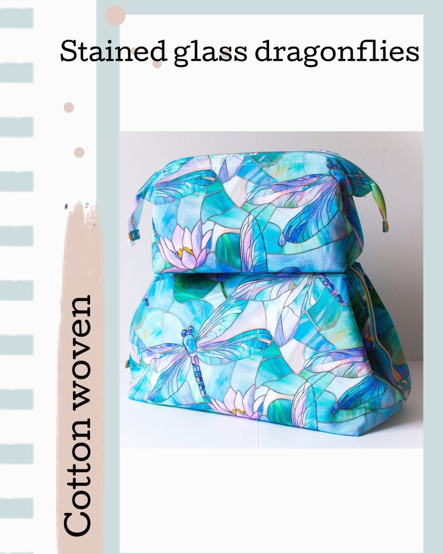 Stained glass dragonflies preorder round 39