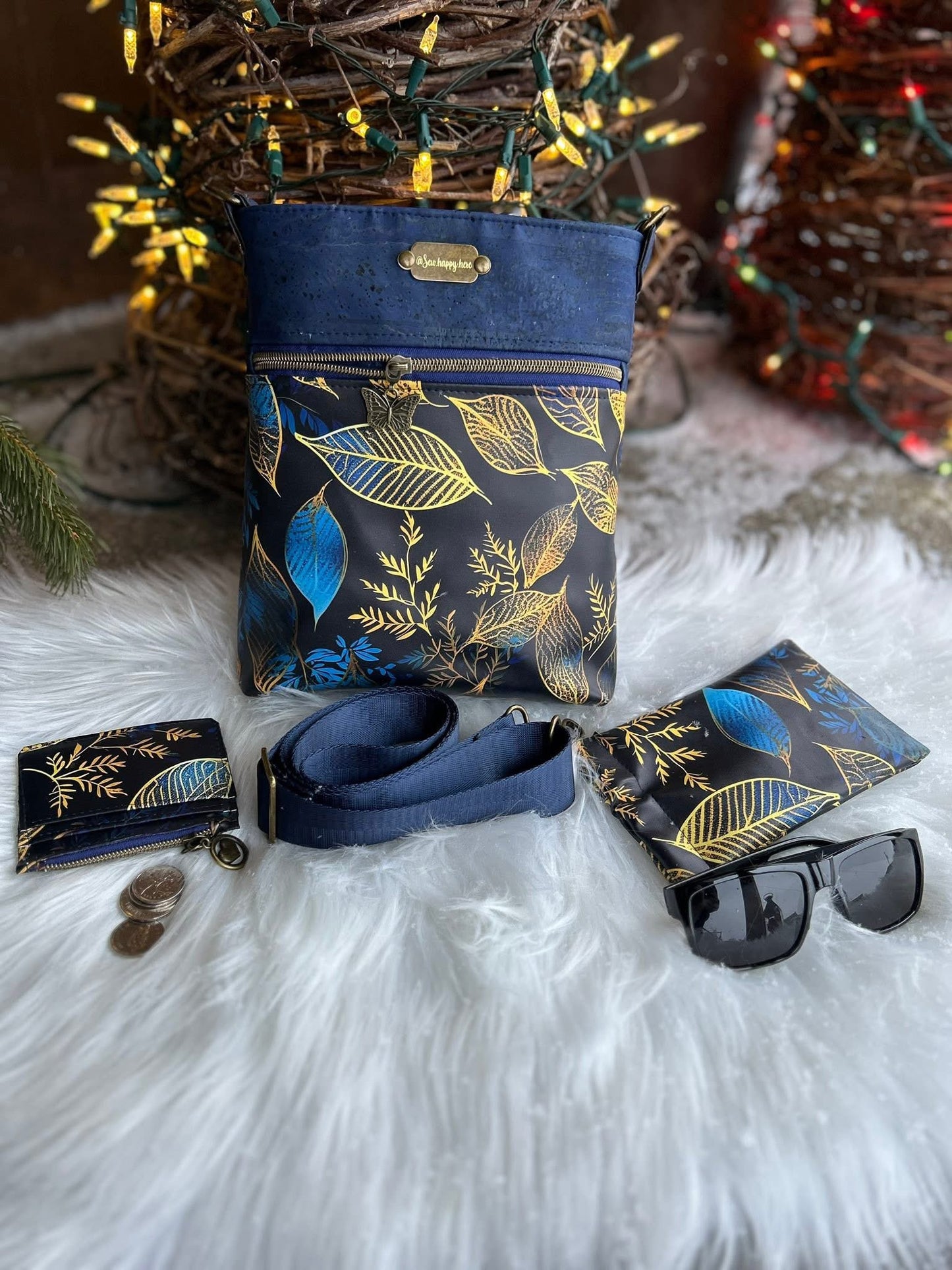 Golden turquoise leaf preorder round 34