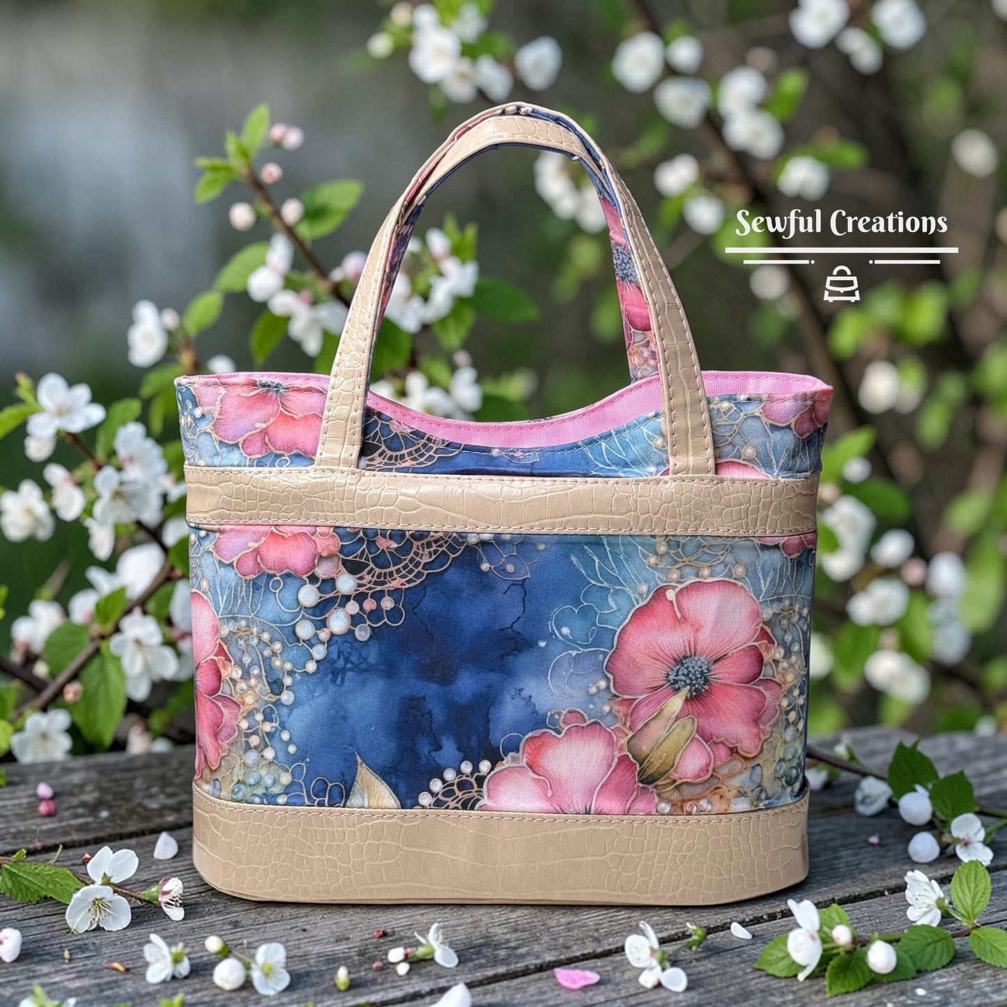 Denim and lace round 36 retail