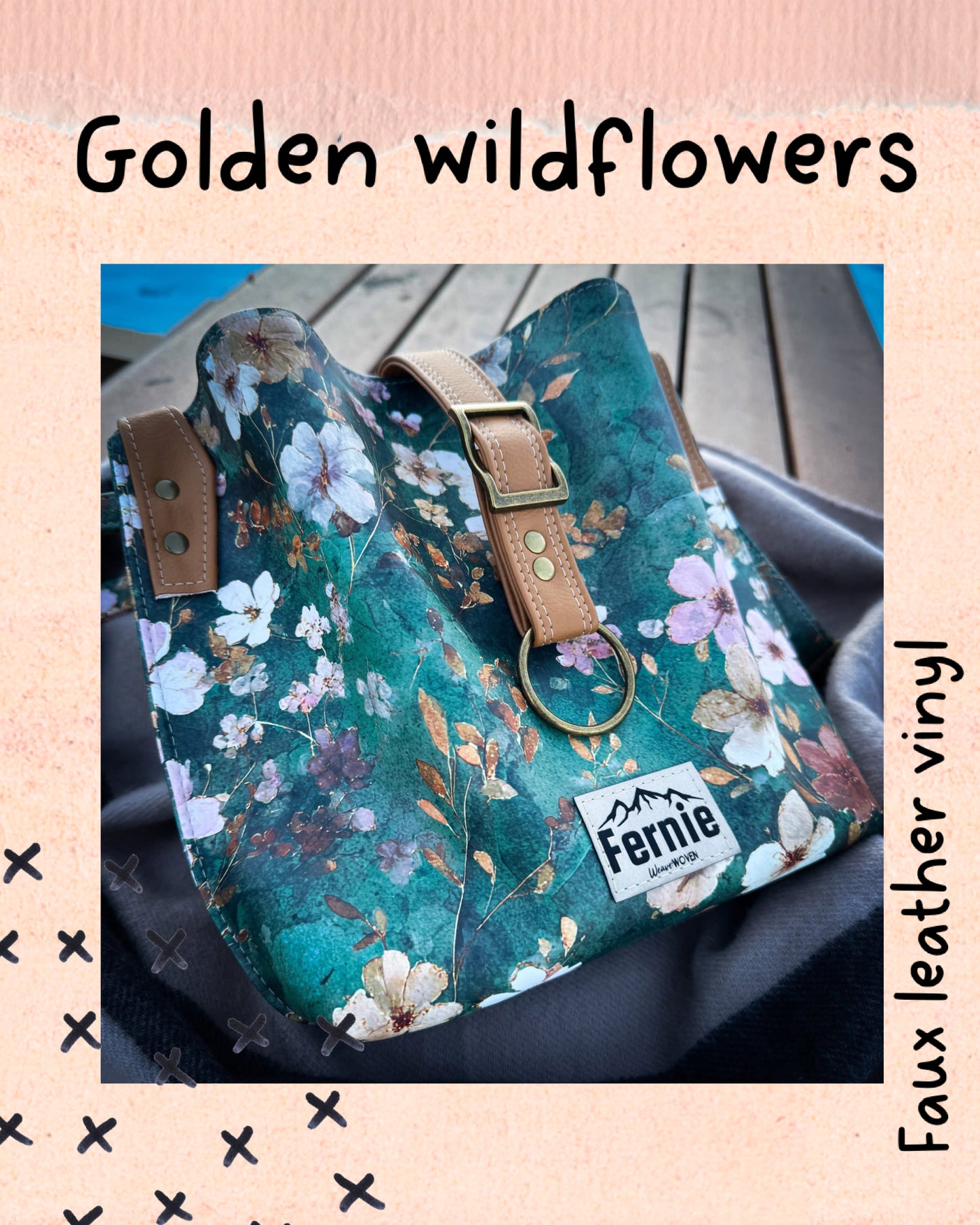 Golden wildflowers round 35 retail