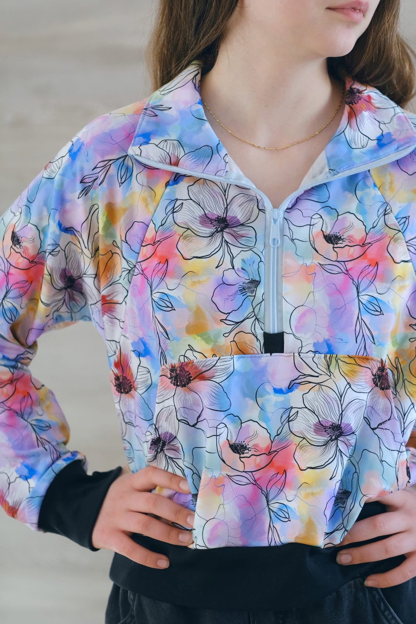 Floral watercolour round 37 retail