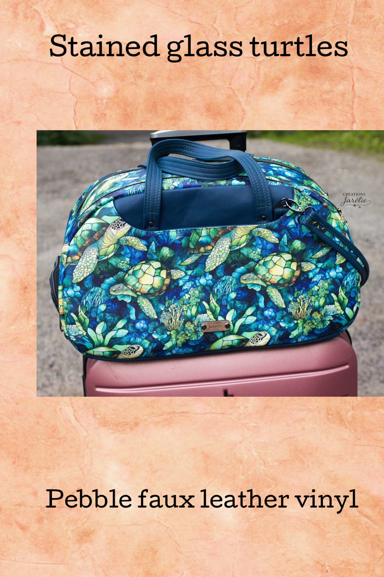 Stained glass turtles preorder round 40