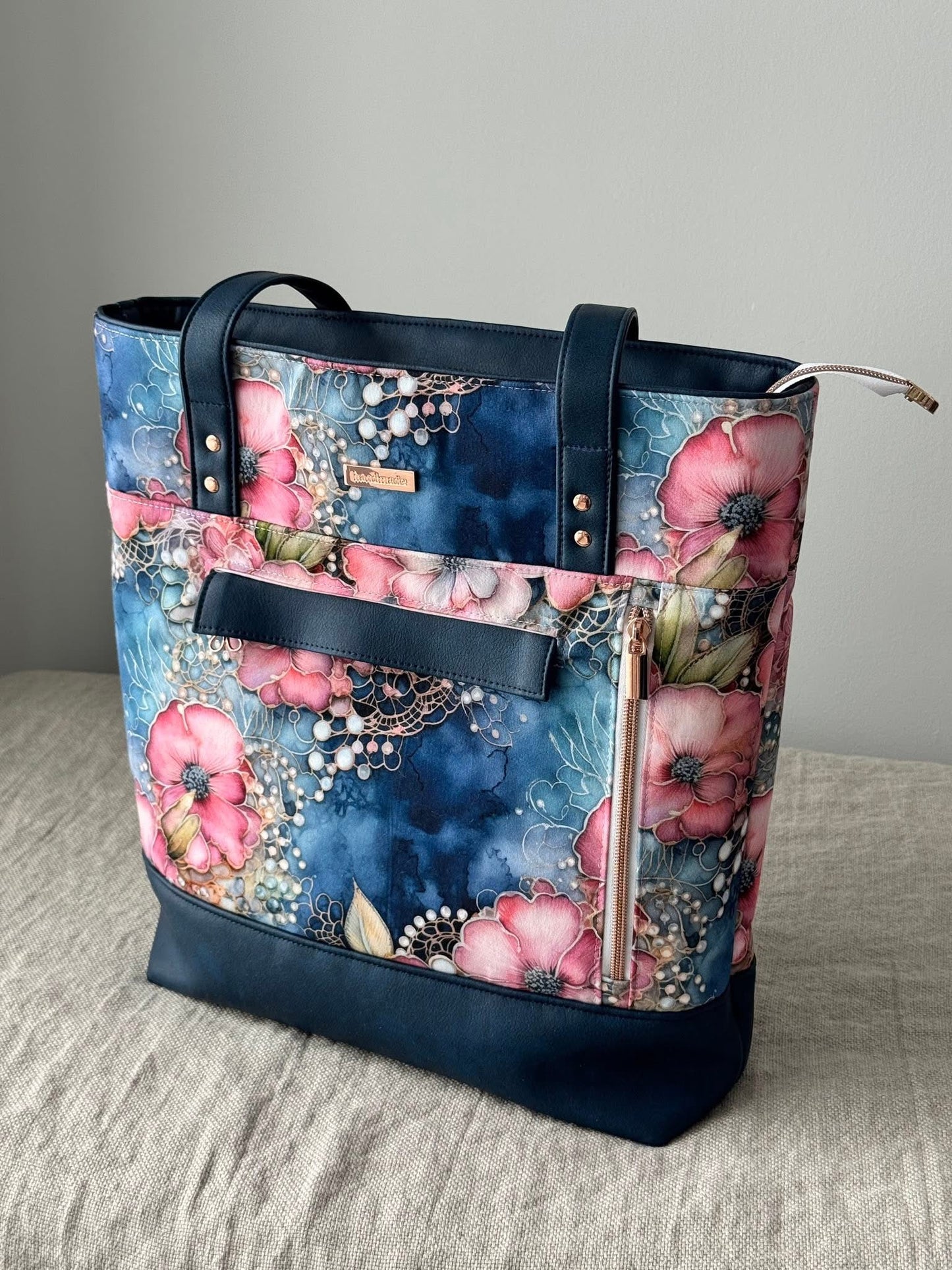 Denim and lace round 36 retail