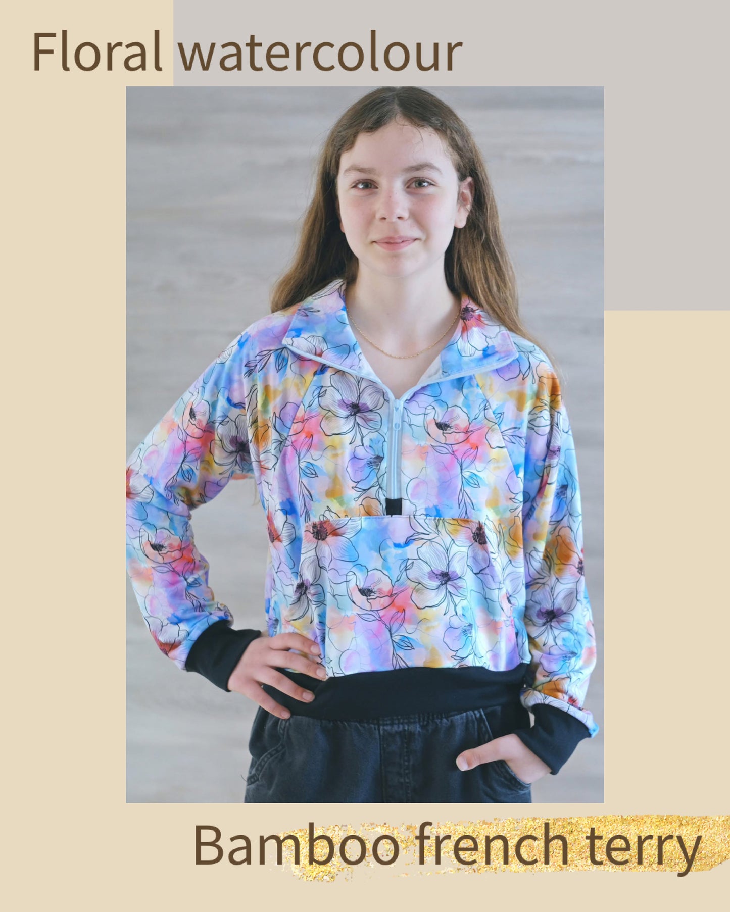 Floral watercolour round 37 retail