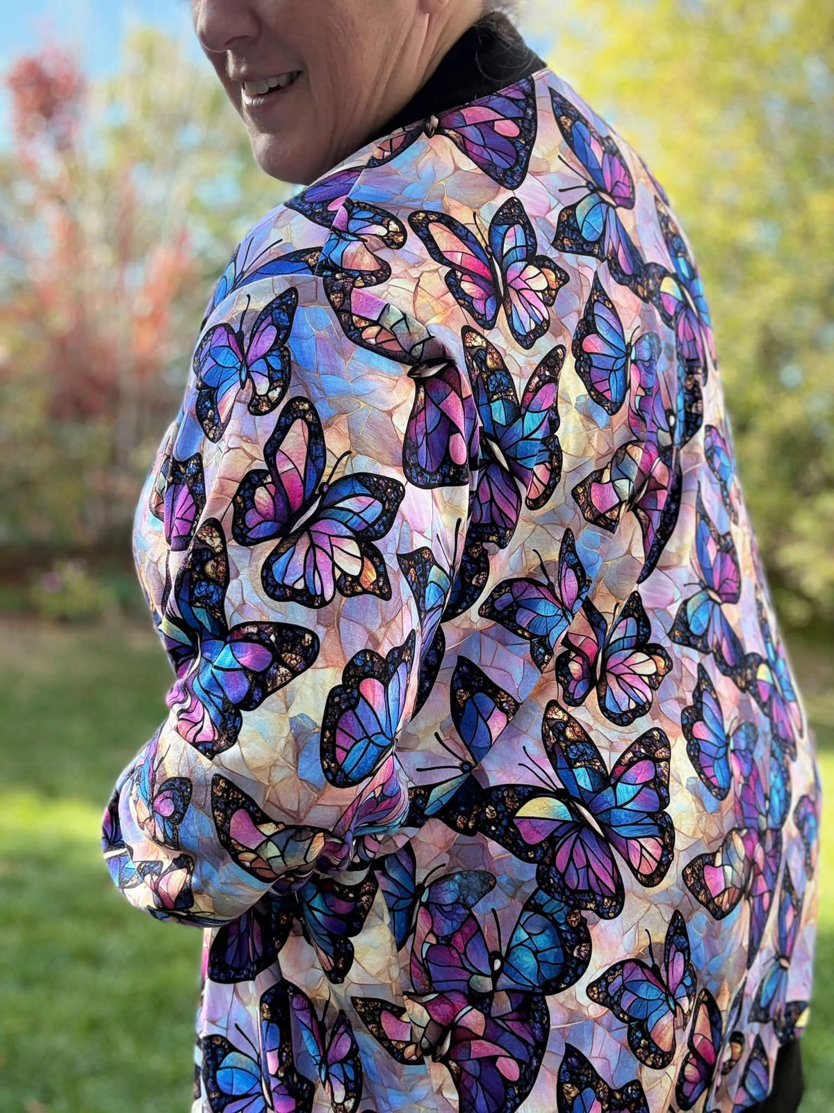 Stained glass butterflies preorder round 43