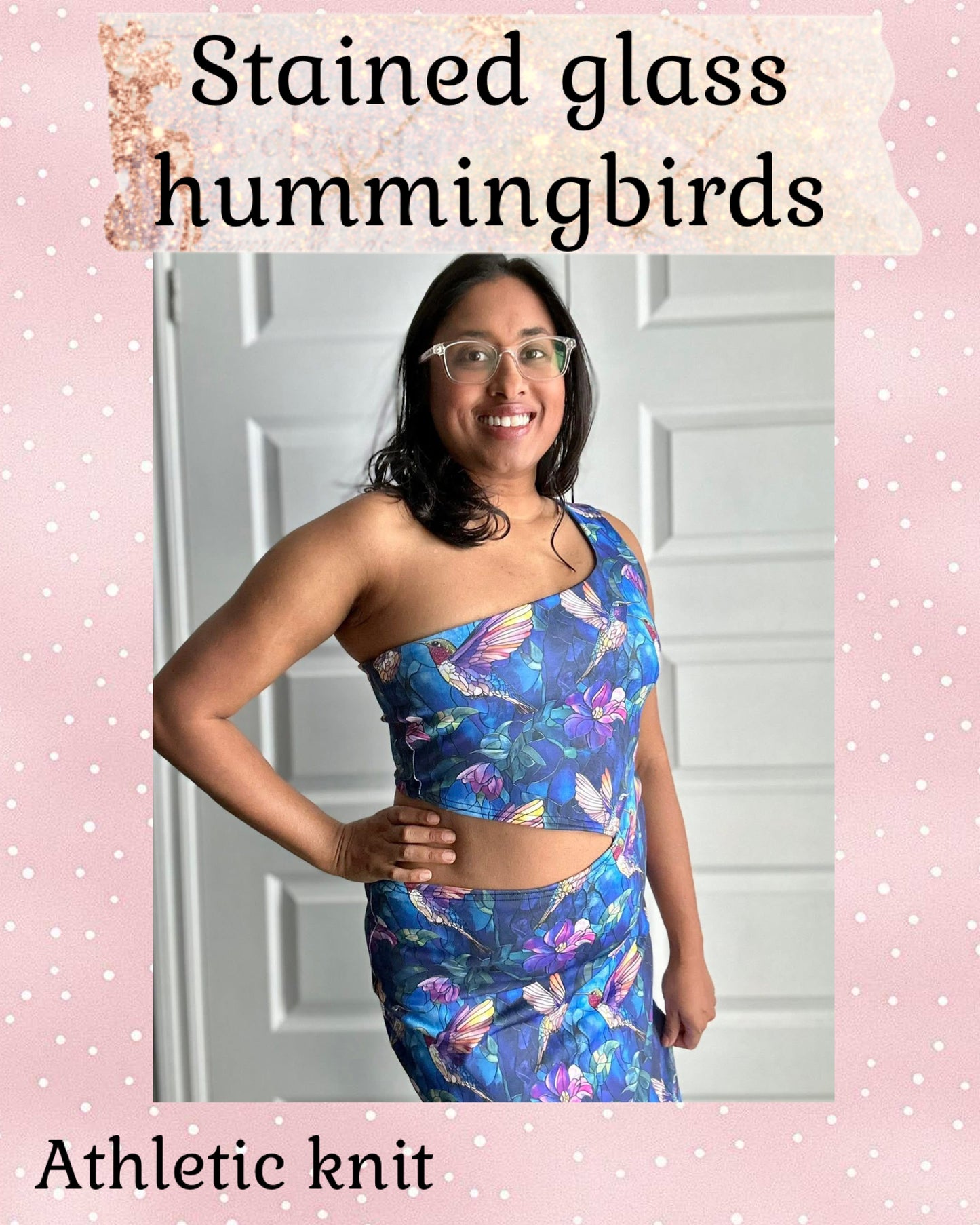Stained glass hummingbirds preorder round 34