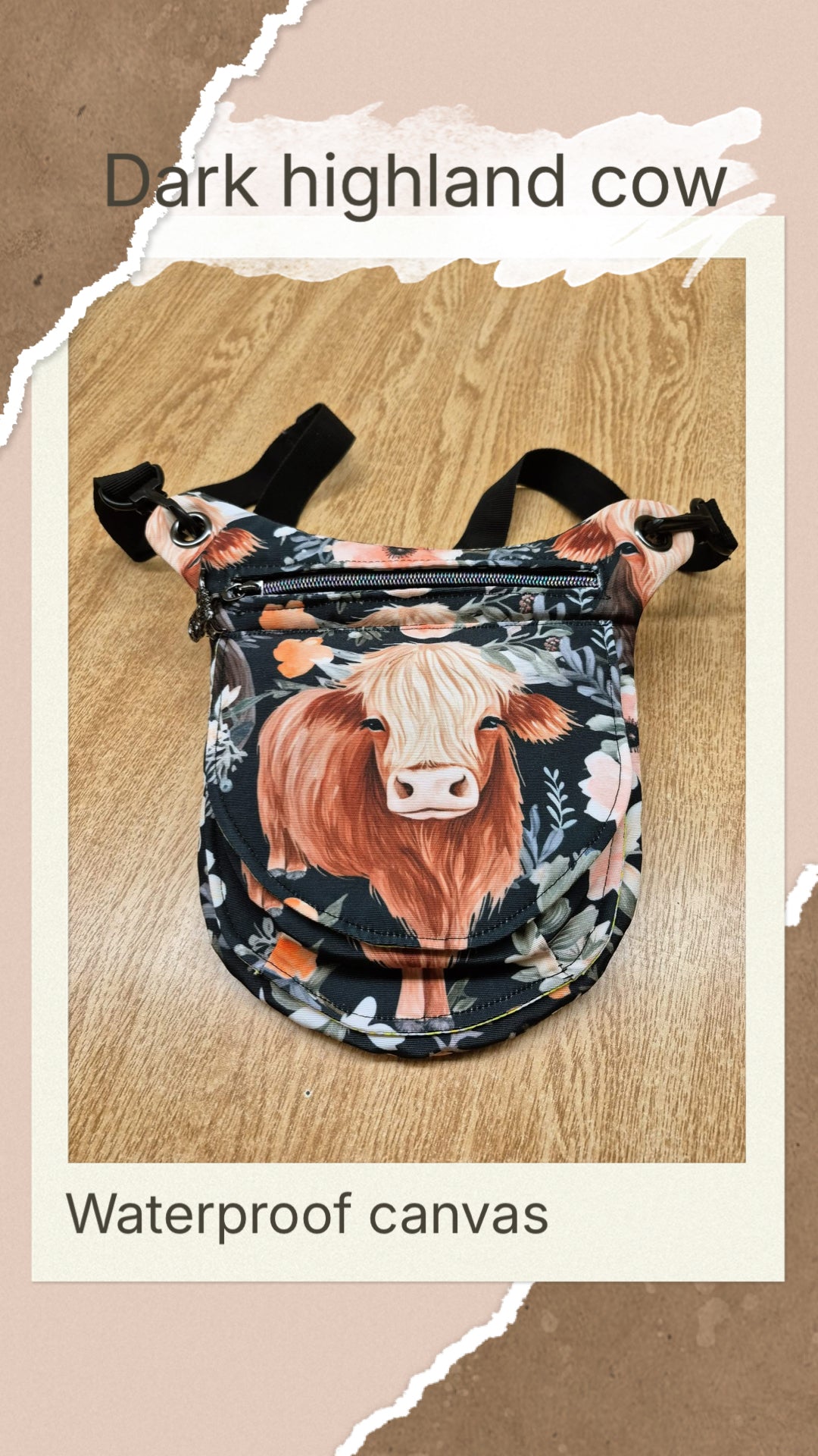 Dark highland cow quilt show retail