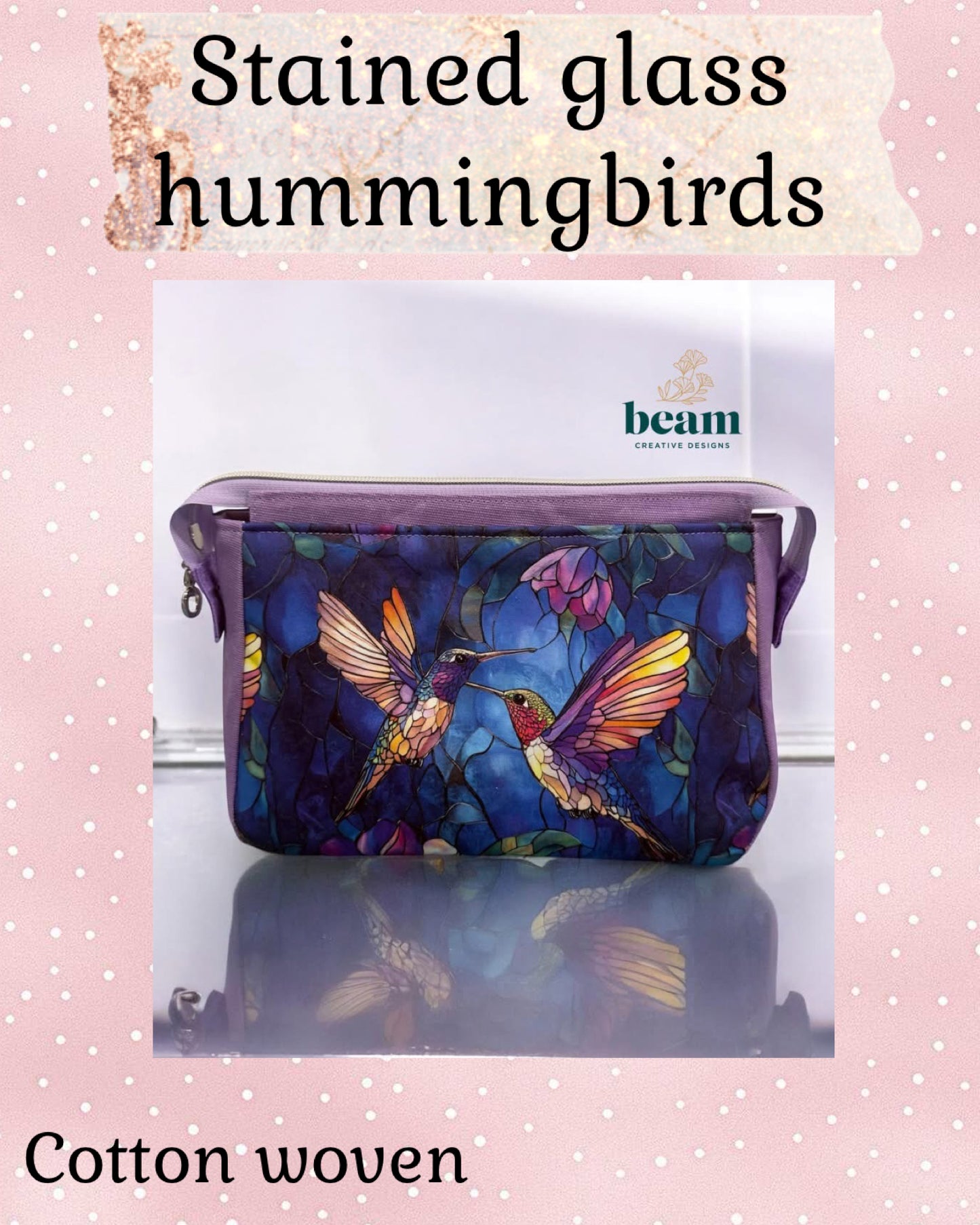 Stained glass hummingbirds preorder round 34