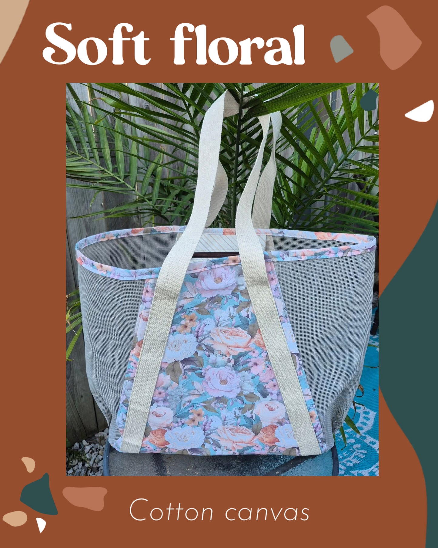 Soft floral round 28 retail