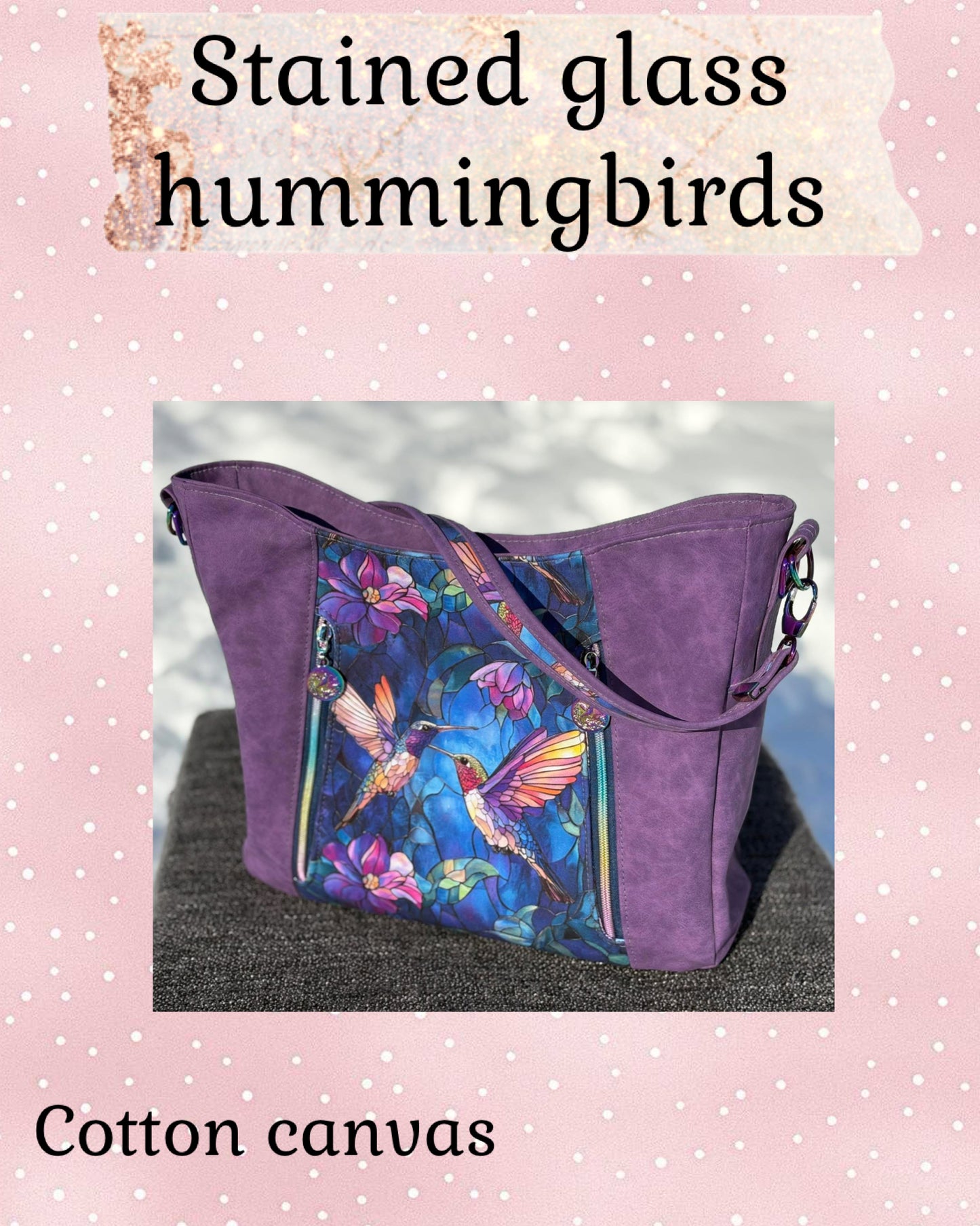 Stained glass hummingbirds preorder round 34