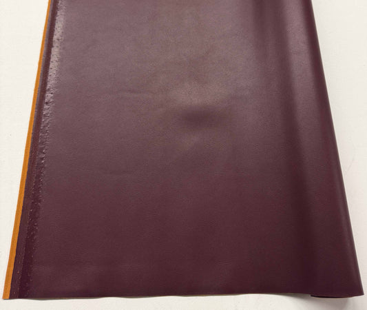 Burgundy faux leather vinyl