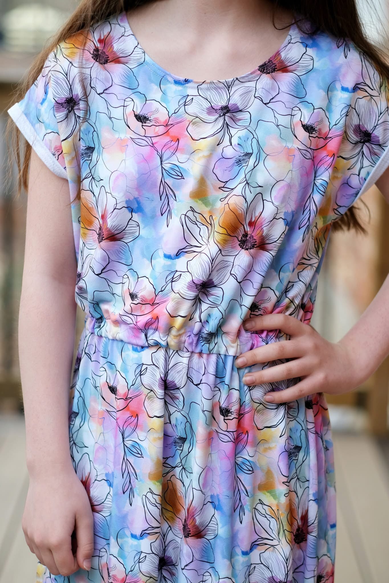 Floral watercolour round 37 retail